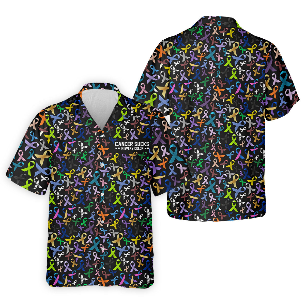 Cancer Sucks In Every Color Golf Tops For Men, Mens Golf Polo Shirts, Cancer Awareness Shirt, Cancer Survivor Shirt