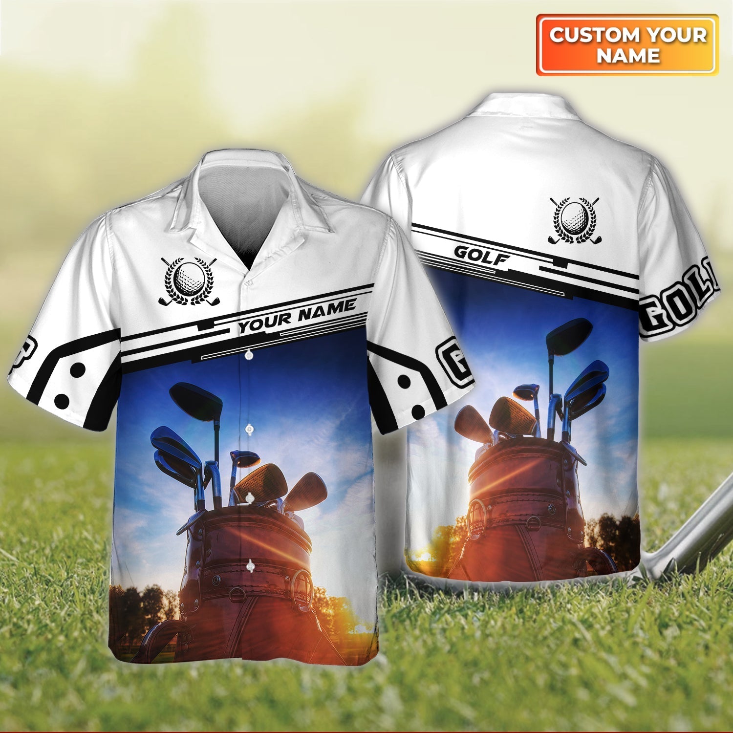 Golf- Personalized Name 3D Hawaiian Shirt