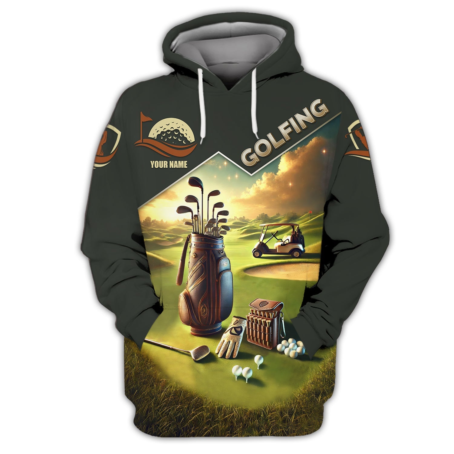 Golf Course Custom Name Golf Shirt, Gift For Golfers, Golf Gift For Men