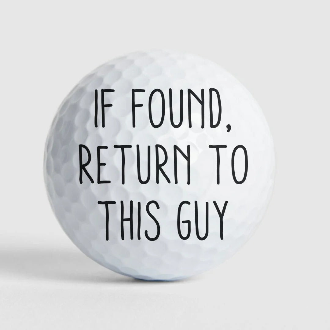 If Found Return To This Guy Custom Face Golf Balls, Funny Golf Balls, Gift For Dad