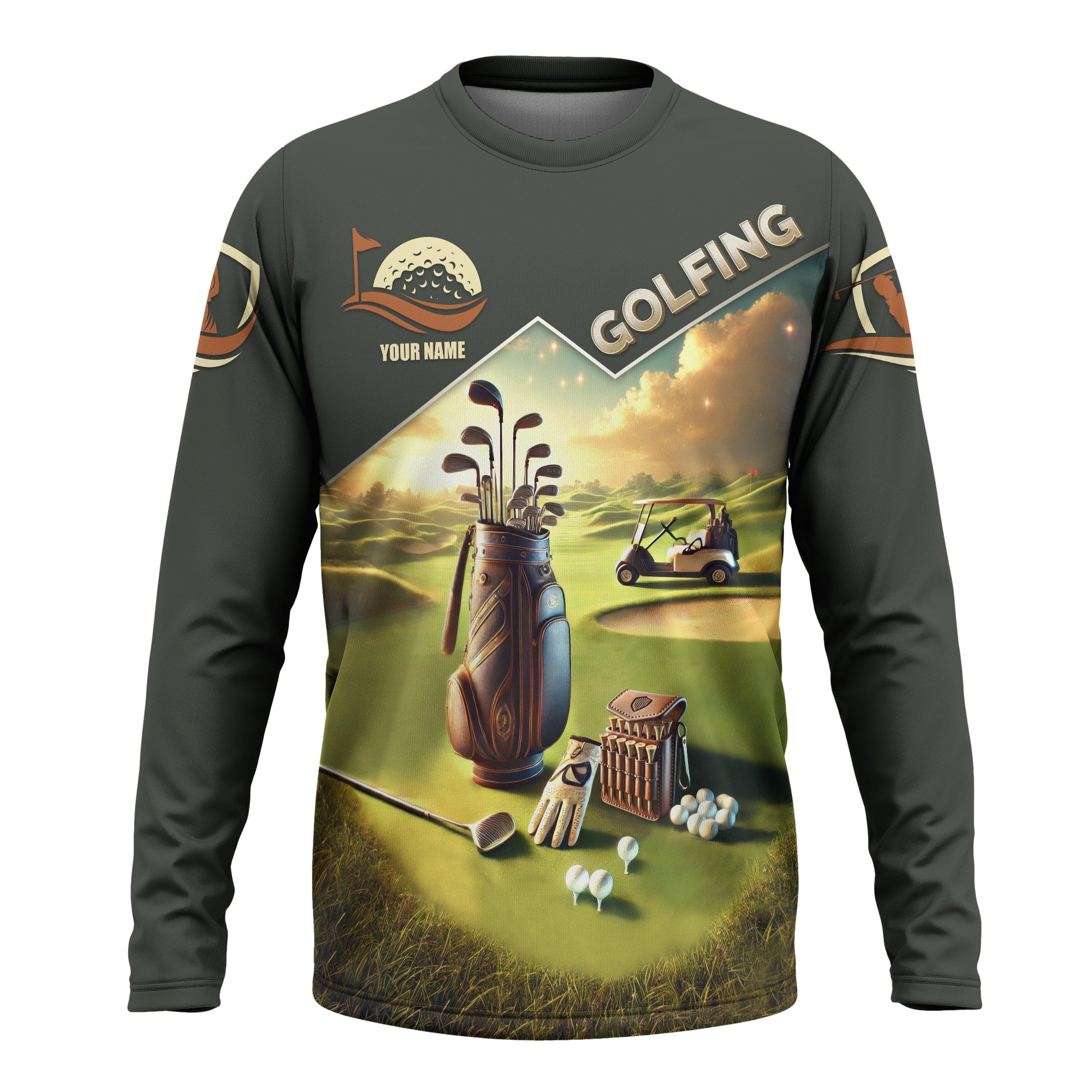 Golf Course Custom Name Golf Shirt, Gift For Golfers, Golf Gift For Men