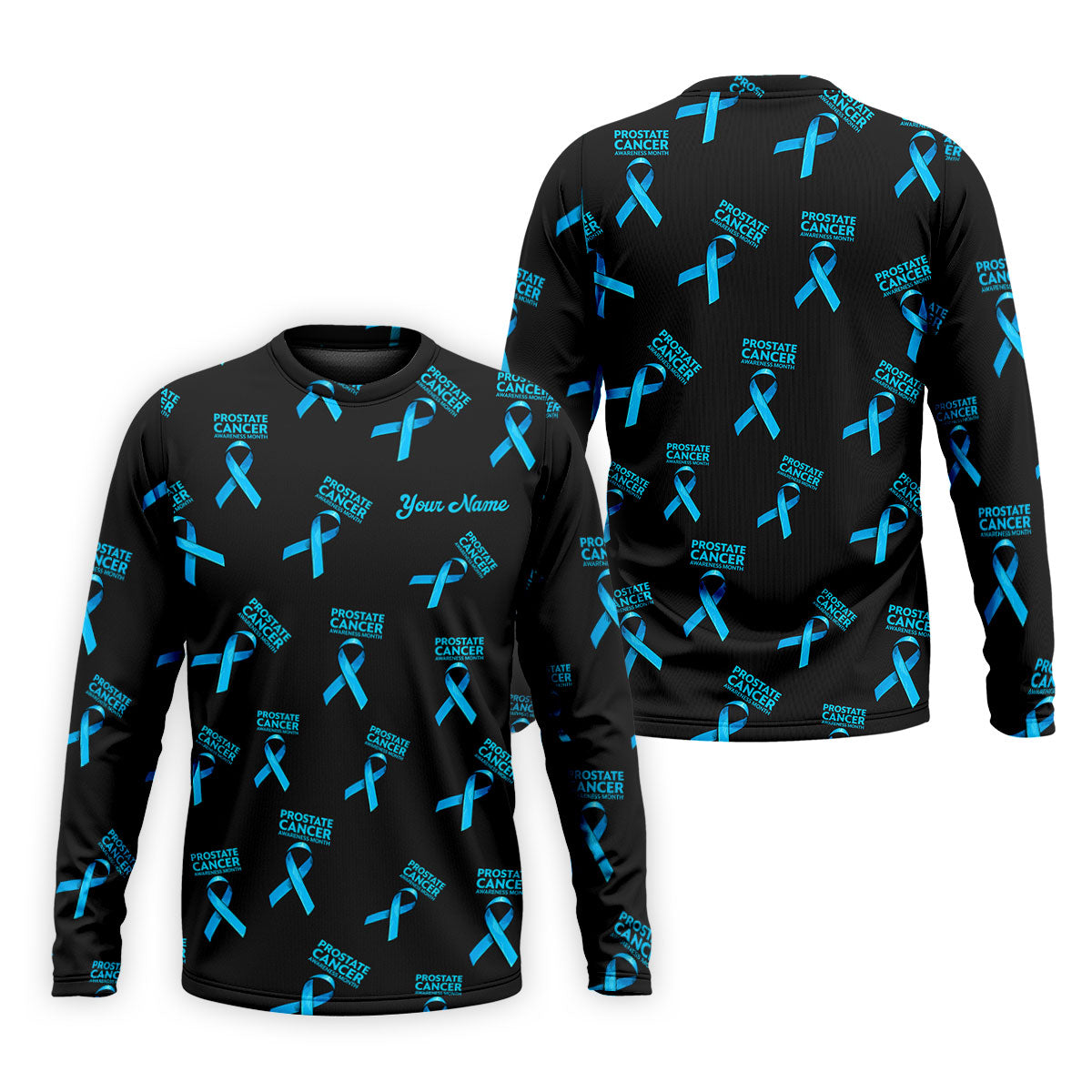 Prostate Cancer Awareness Blue Ribbon Golf Tops For Men, Unique Gift For Golfer, Golfing Apparel