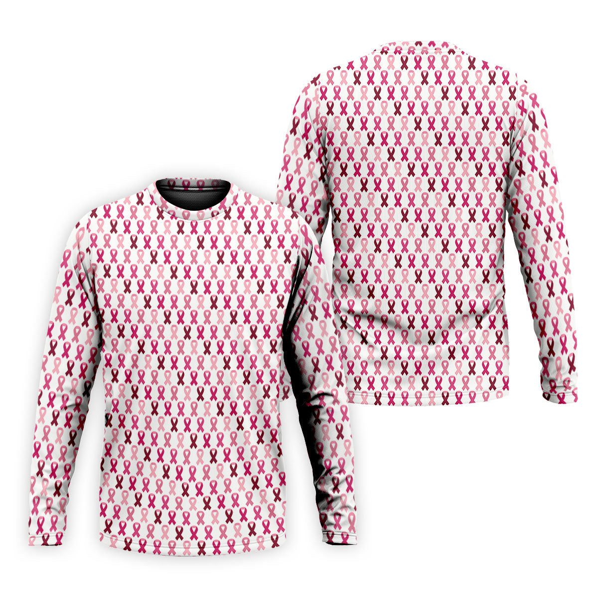 Pink Ribbon Men's Golf Shirt, Pink Golf Shirt Men, Breast Cancer Golf Shirt, Breast Cancer Awareness Shirt