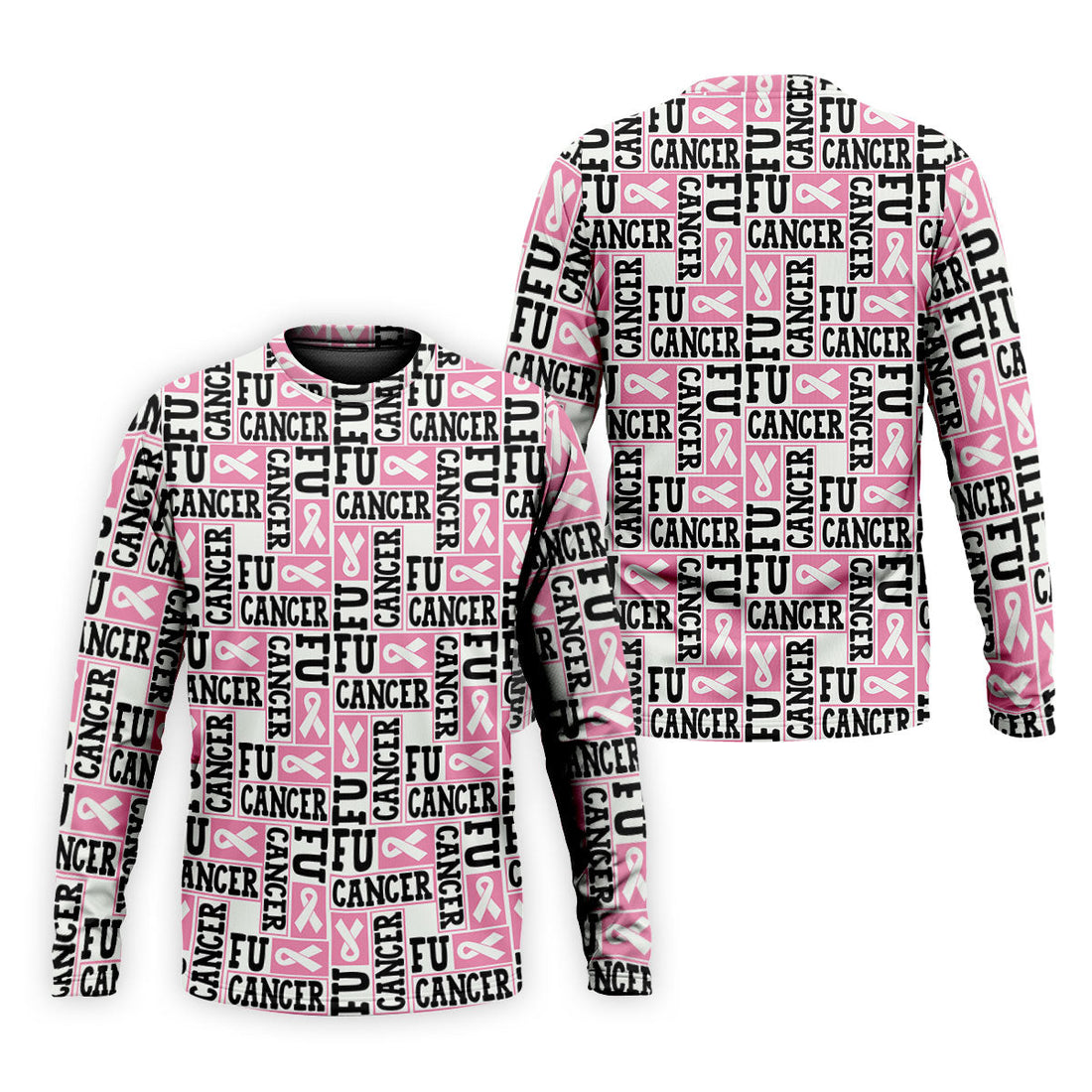 Fu Cancer Funny Men Golf Shirt, Breast Cancer Awareness Shirt, Pink Golf Shirt, Golf Shirts For Men