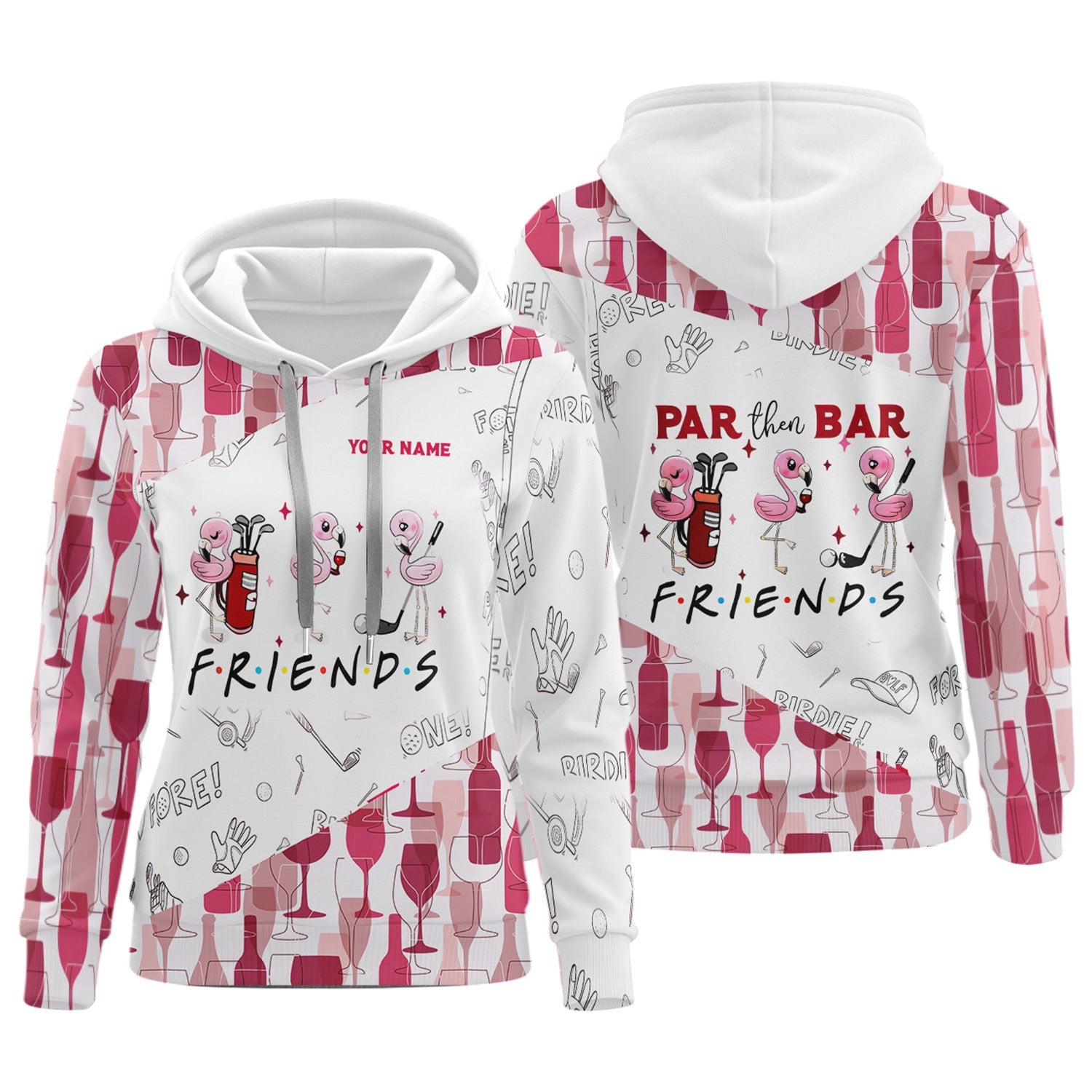 Par Then Bar Custom Funny Womens Golf Polo Shirt, Ladies Golf Polos Gifts