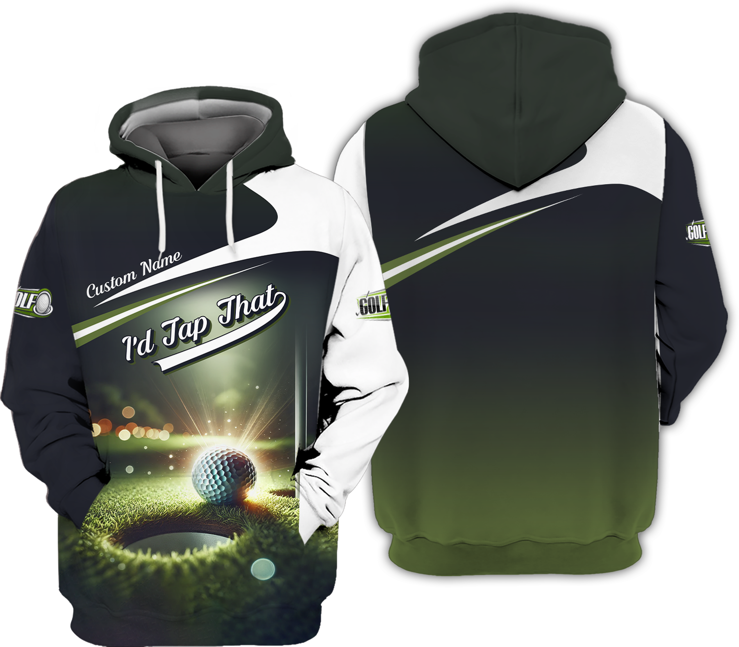 I'd Tap That Custom Men's Golf Polo Shirt, Funny Golf Shirt, Gift For Golfers