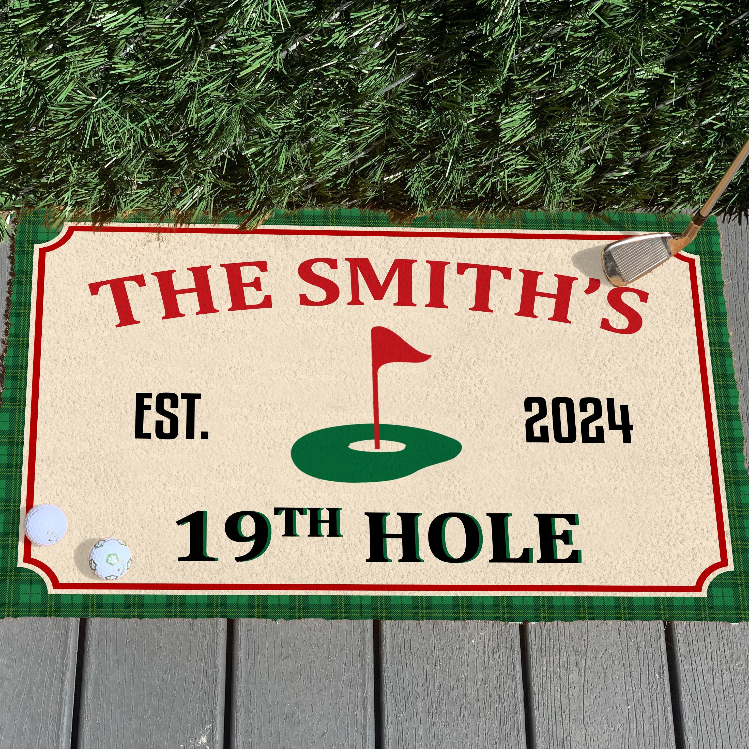Golf 19th Hole Custom Golf Rug, Golfing Area Rug, Gift For Golfer, Home Decor
