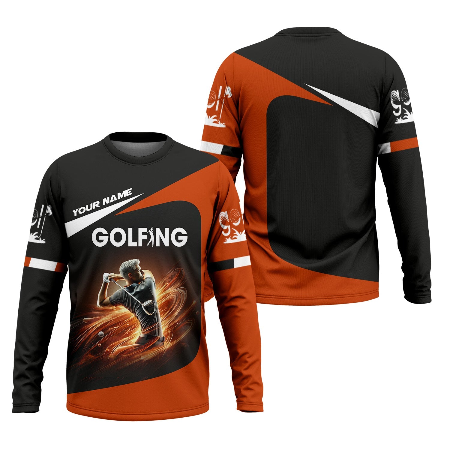 Golf Swing Trainer Custom Men's Golf Polo Shirt, Golfing Apparel, Gift For Golfers