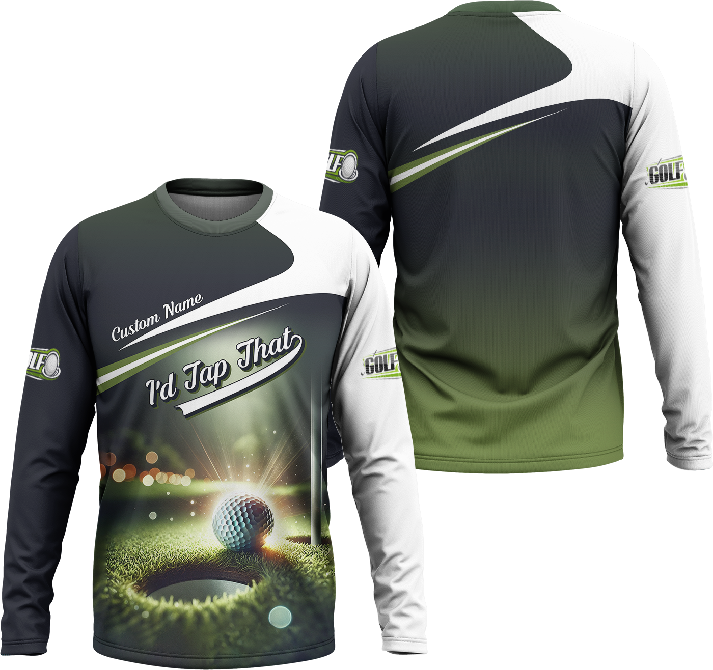 I'd Tap That Custom Men's Golf Polo Shirt, Funny Golf Shirt, Gift For Golfers