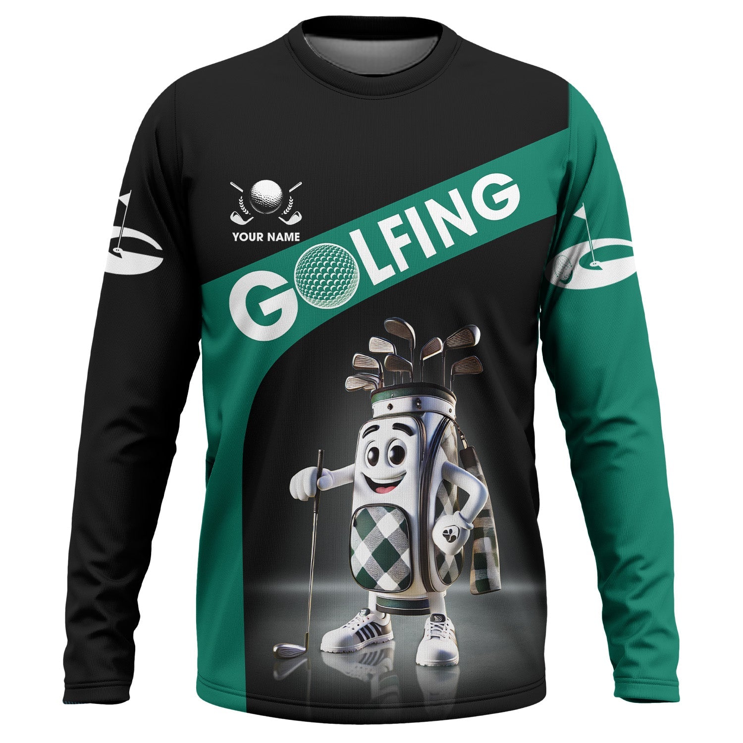 Golfing Custom Funny Men's Golf Polo Shirt, Golfing Apparel, Mens Golf Gift