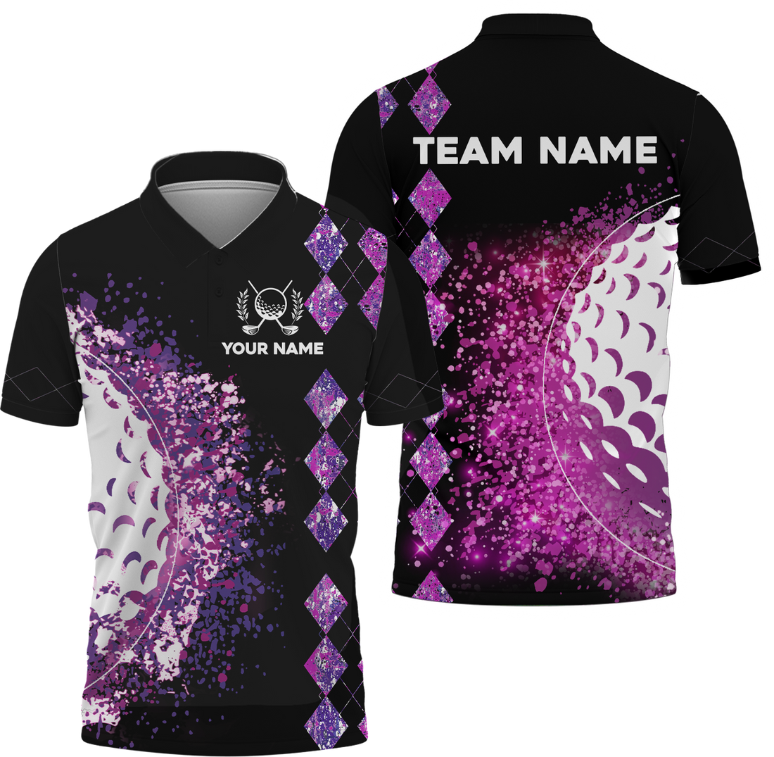 Colorful Golf Shirt, Custom Men's Golf Polo Shirt, Golfing Apparel, Colorful Golf Shirt, Gift For Golfers