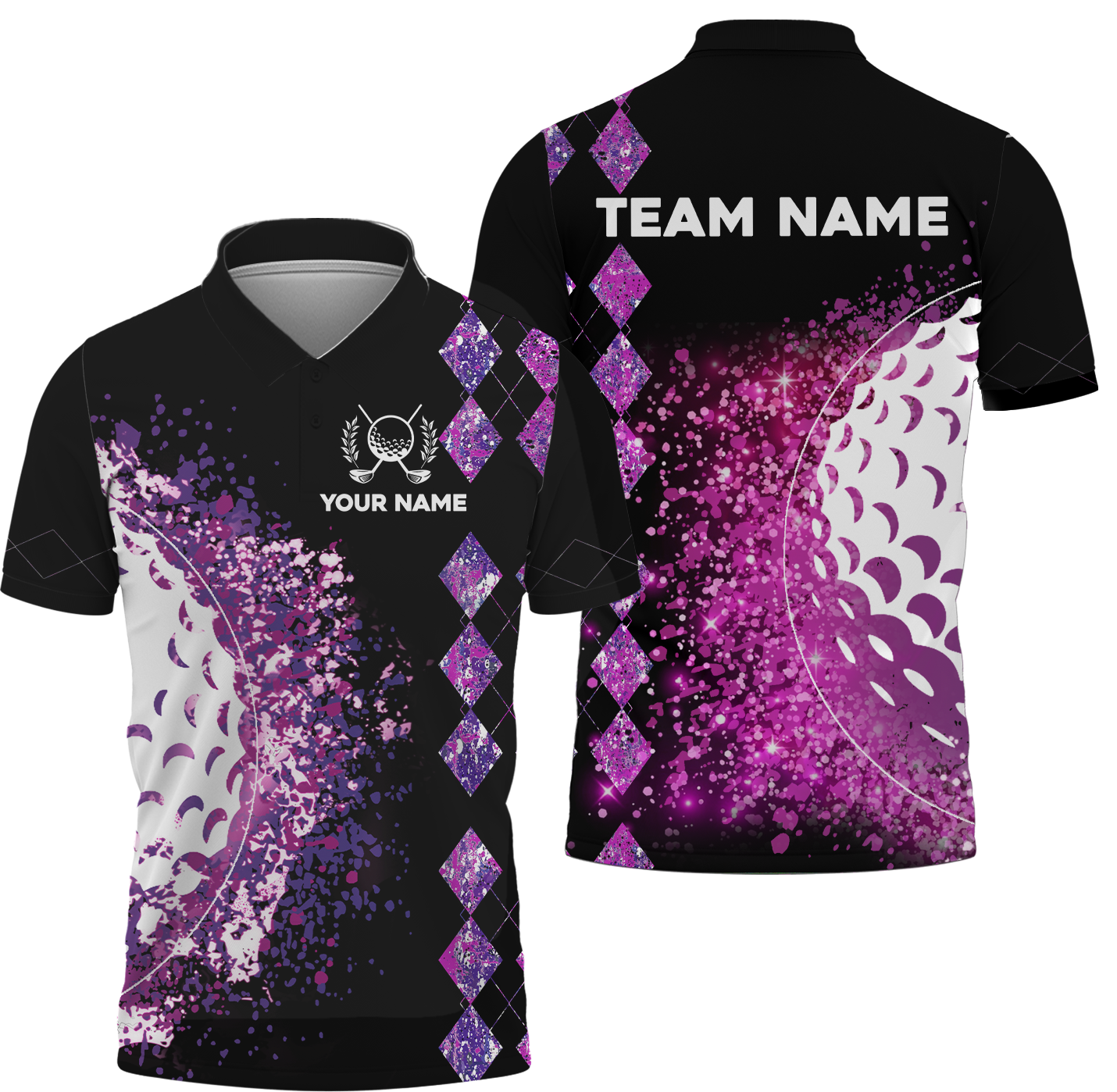 Colorful Golf Shirt, Custom Men's Golf Polo Shirt, Golfing Apparel, Colorful Golf Shirt, Gift For Golfers