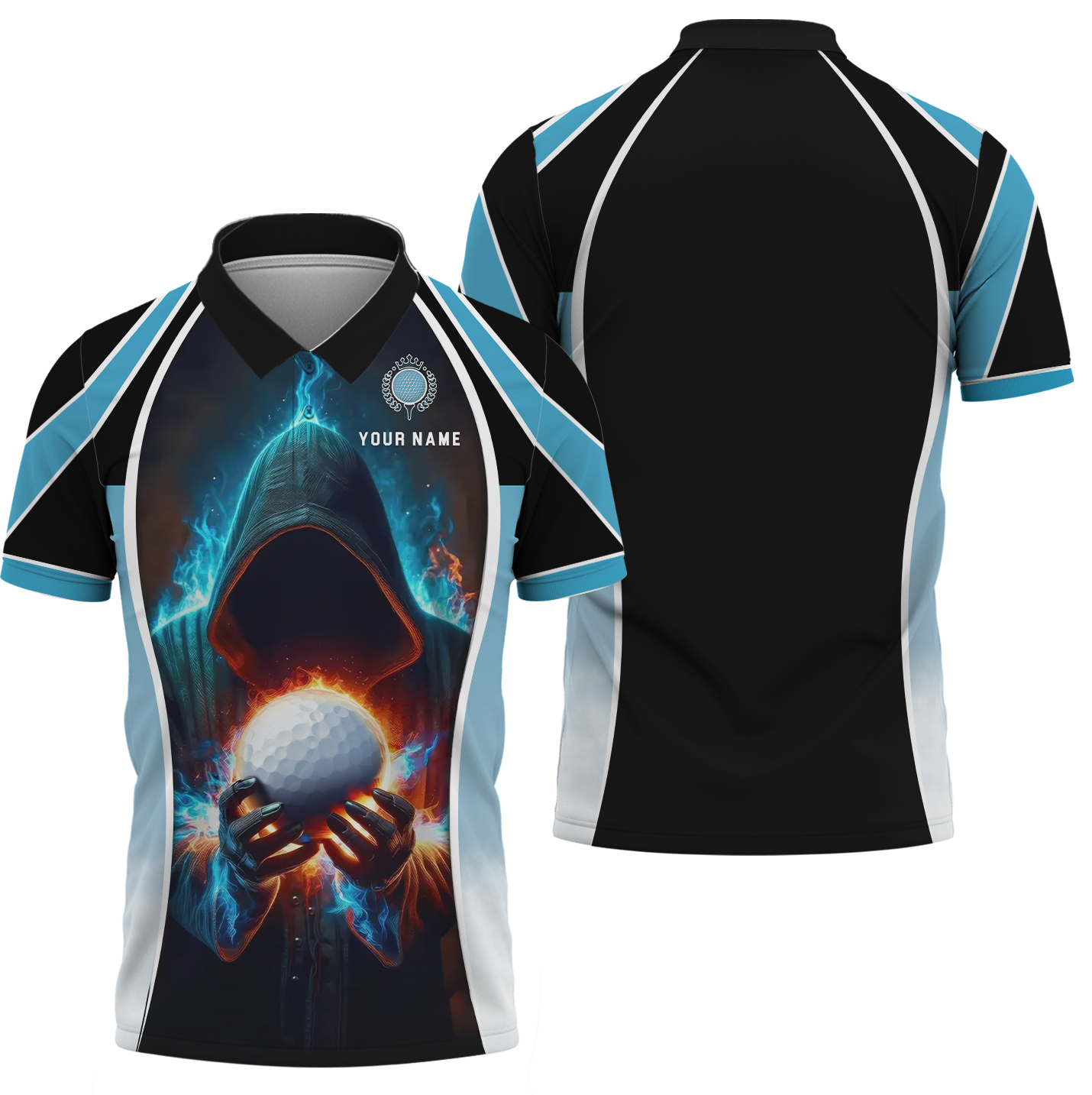 Custom Name Men's Golf Polo Shirt, Funny Golf Shirt, Gift For Golfers