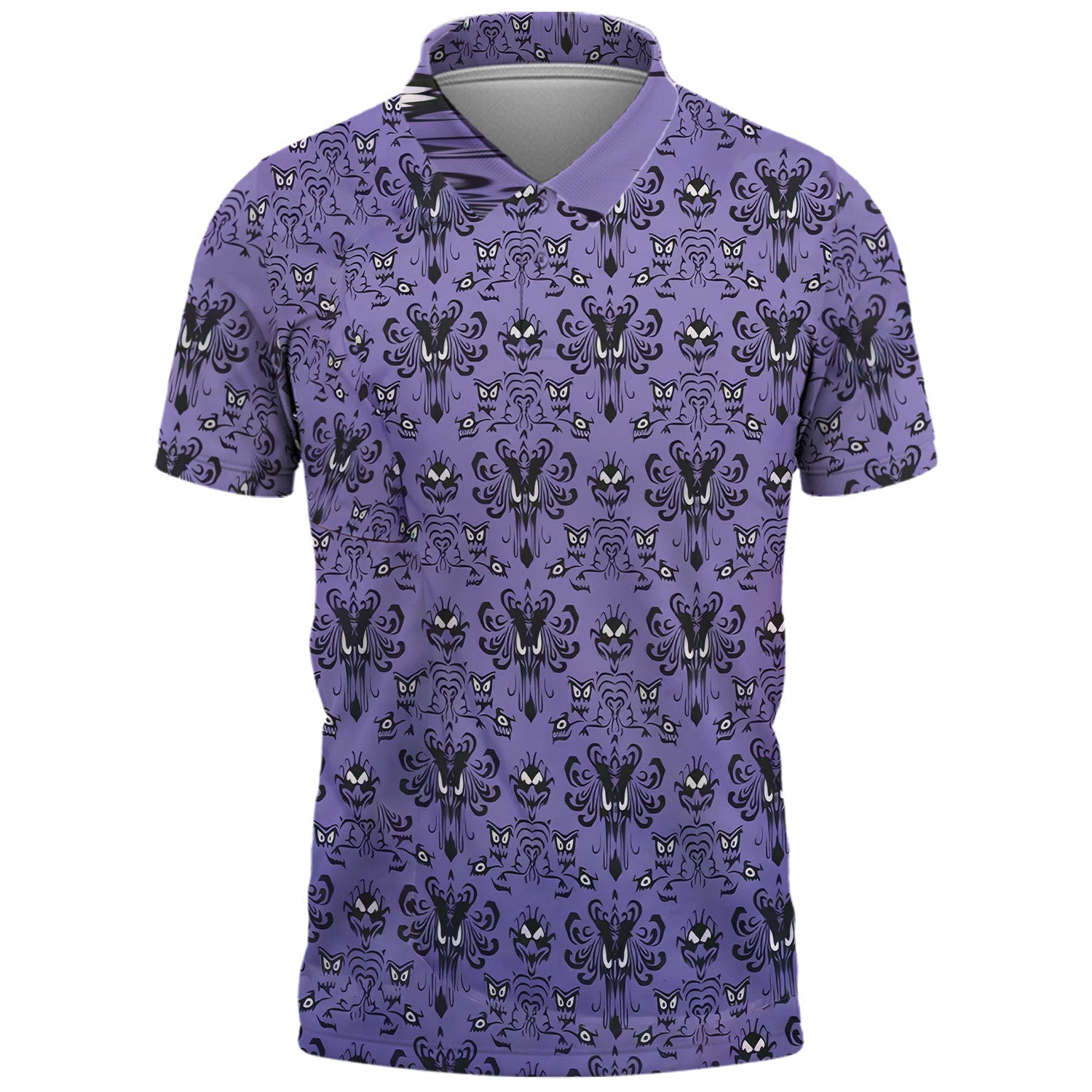 Haunted Mansion Hitchhiking Ghosts Men's Golf Polo Shirt, Golfing Apparel, Mens Golf Gift