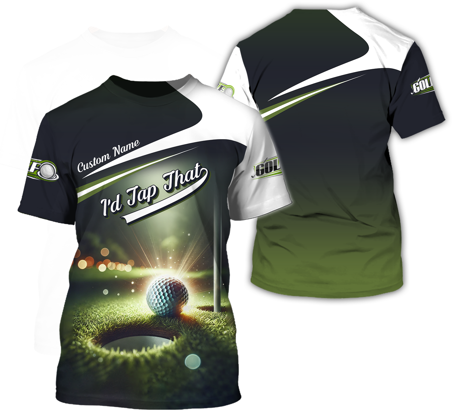 I'd Tap That Custom Men's Golf Polo Shirt, Funny Golf Shirt, Gift For Golfers