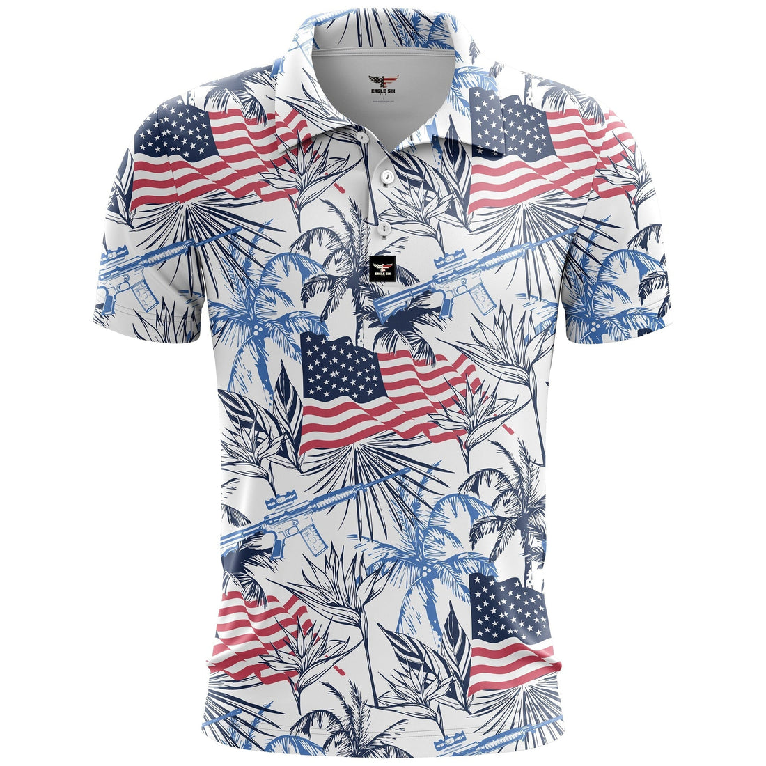 USA Army Golf Polo, Golfing Apparel, Men Golf Gift, Patriotic Golf Shirts