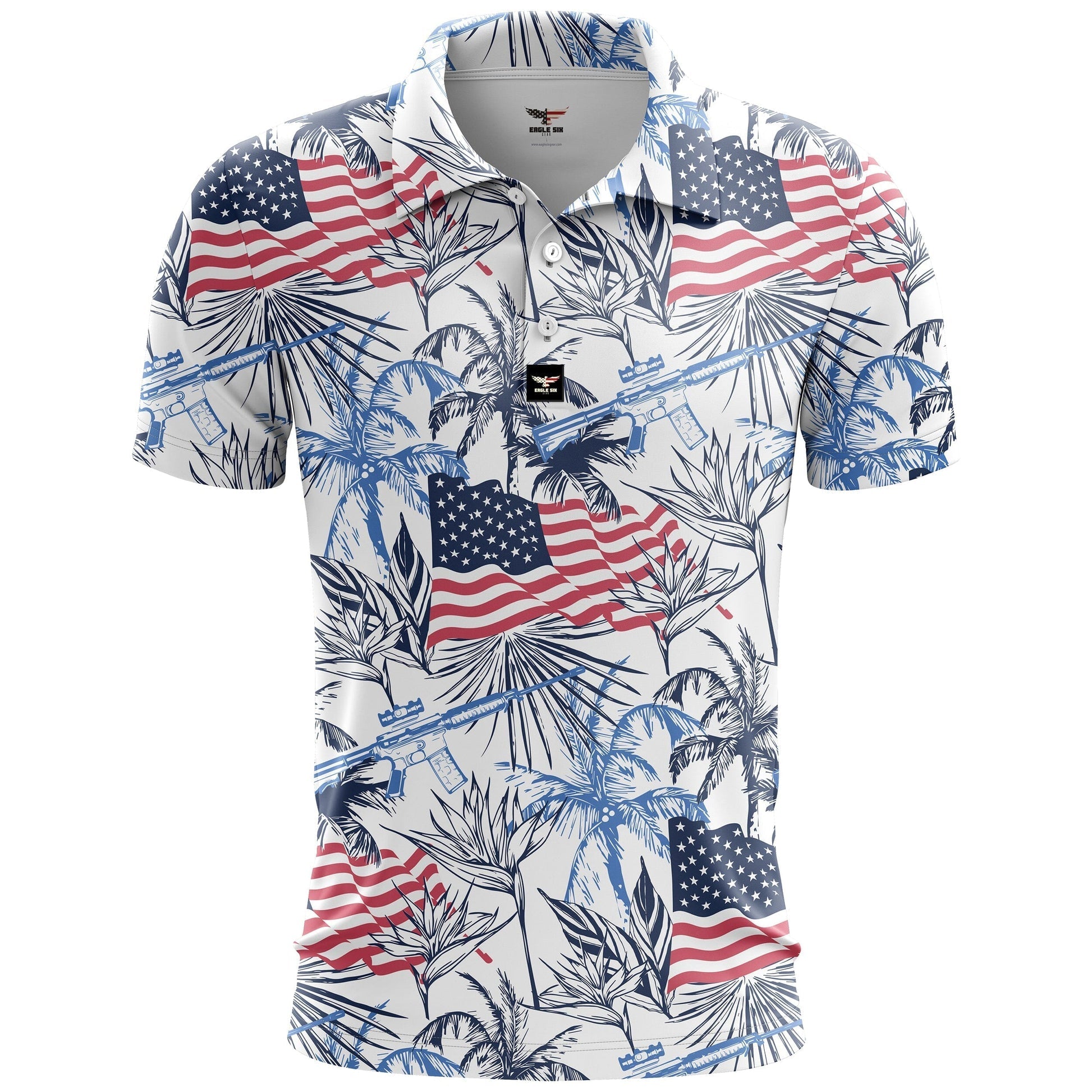 USA Army Golf Polo, Golfing Apparel, Men Golf Gift, Patriotic Golf Shirts