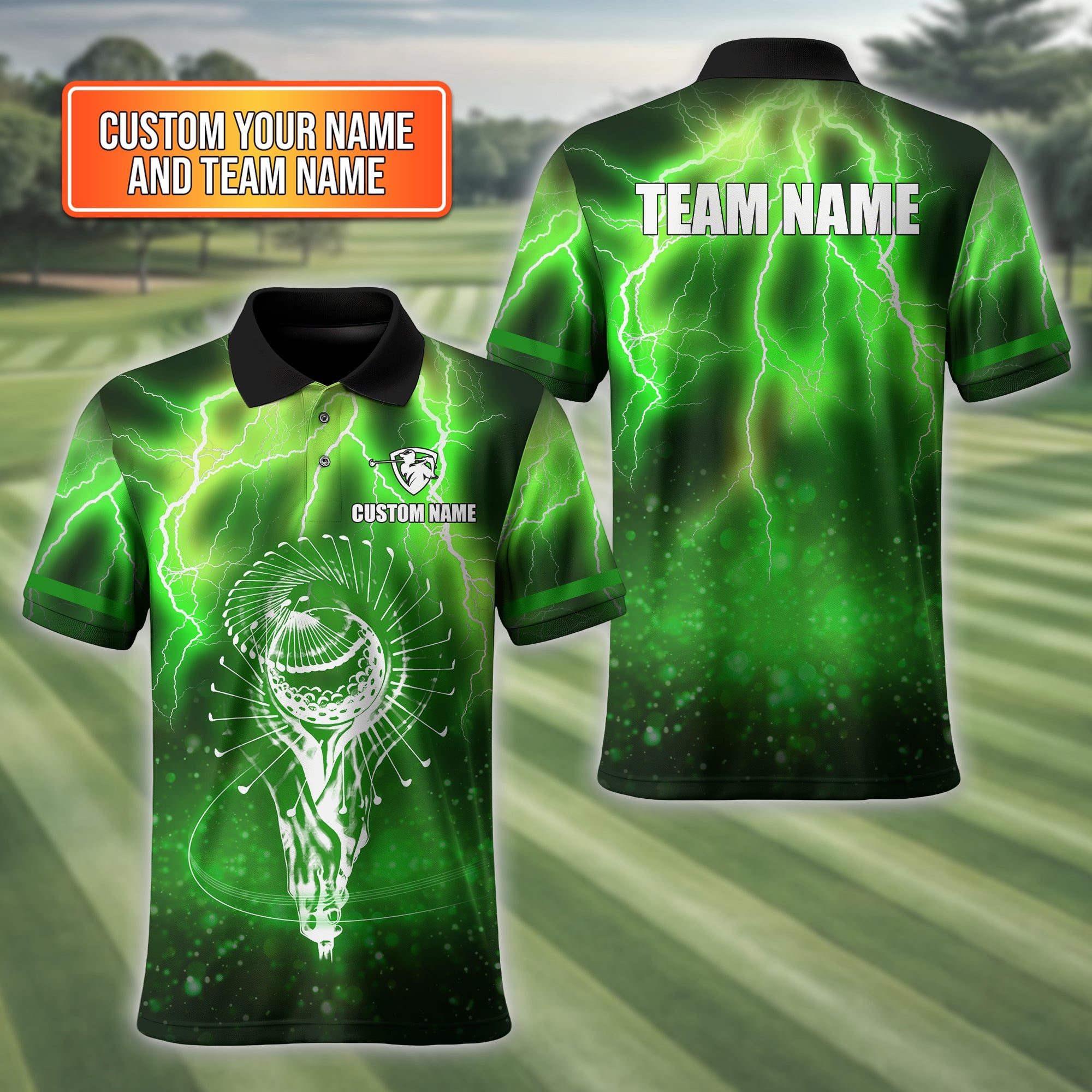 Custom Men's Golf Polo Shirt, Golfing Apparel, Golf Shirt With Team Name, Gift For Golfers