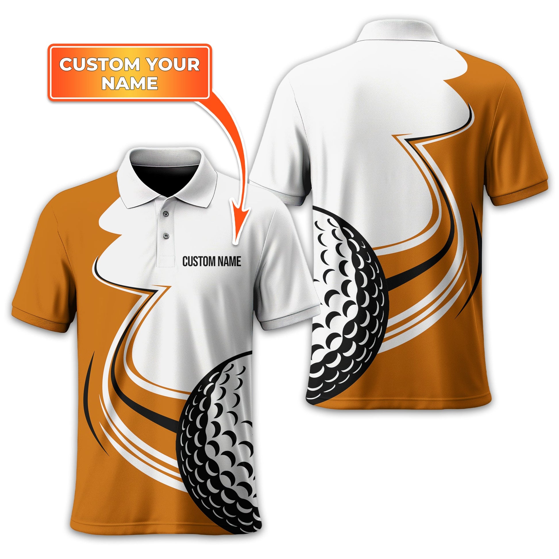 Personalized Golf Polo Shirt, Golf Shirt For Men, Gift For Golfers
