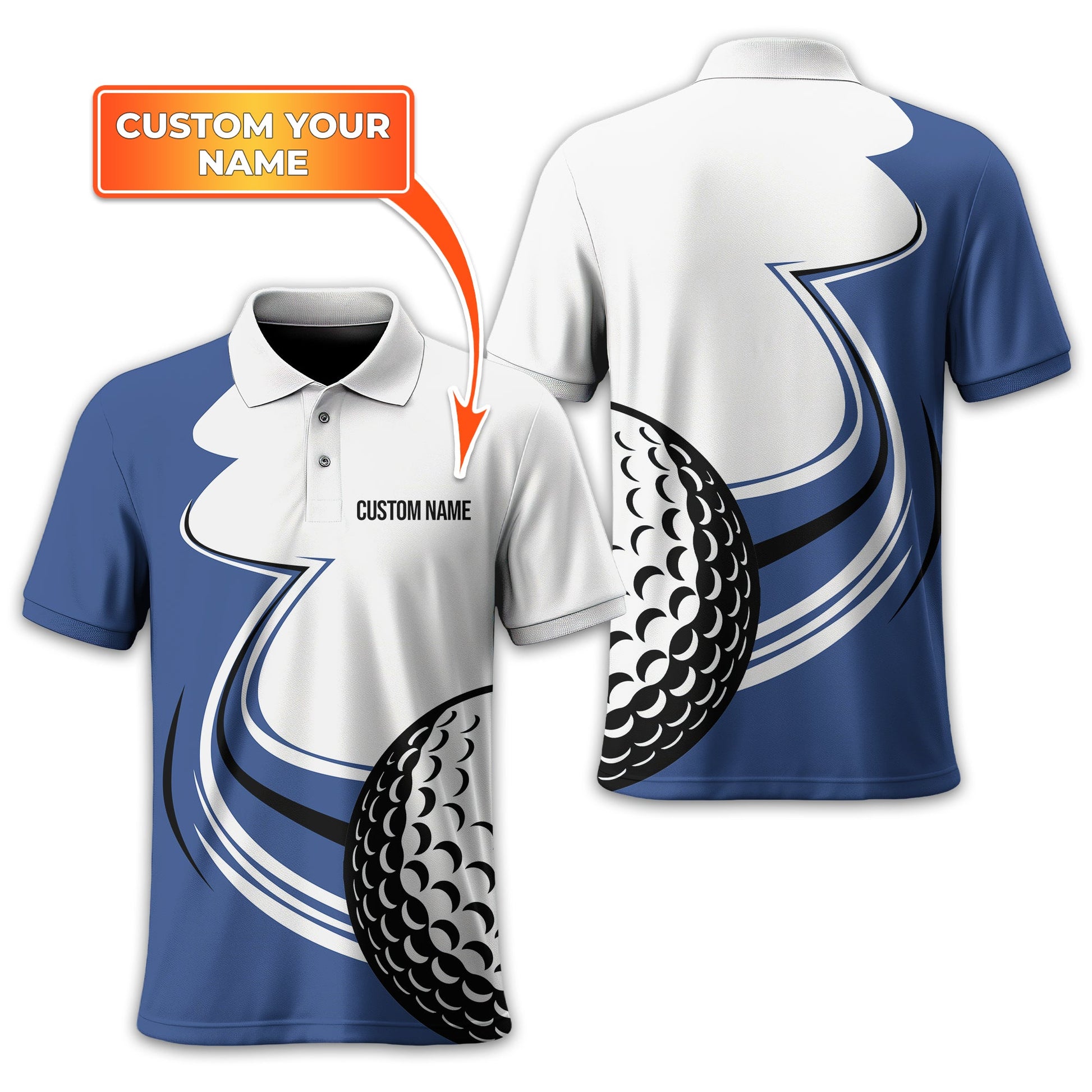 Personalized Golf Polo Shirt, Golf Shirt For Men, Gift For Golfers