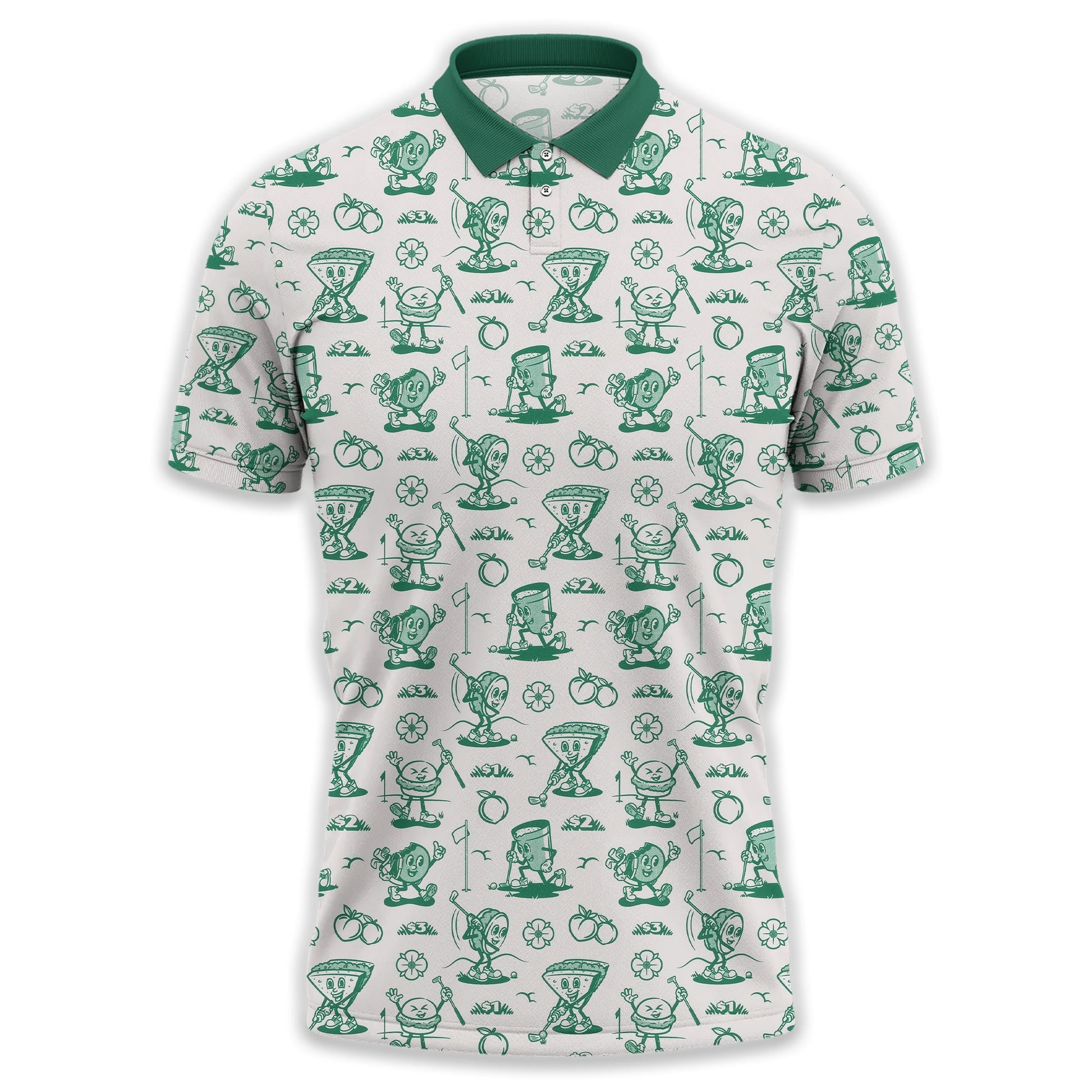 Breakfast Balls Men's Golf Polo Shirt, Golfing Apparel, Gift For Golfers