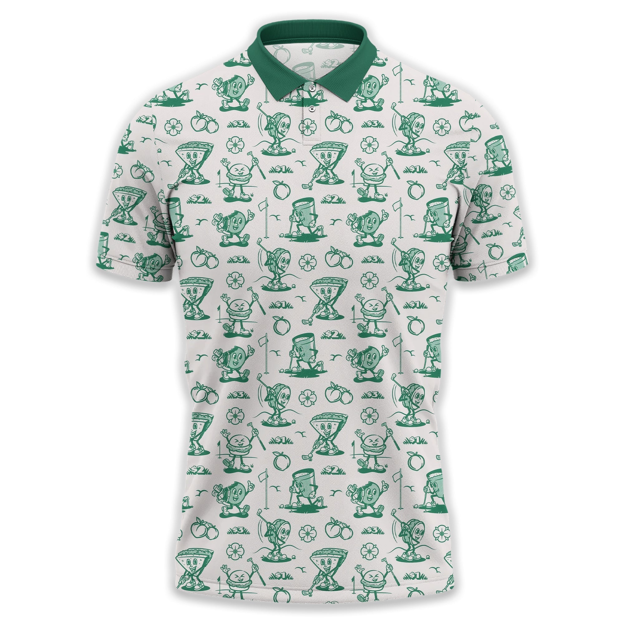 Breakfast Balls Men's Golf Polo Shirt, Golfing Apparel, Gift For Golfers