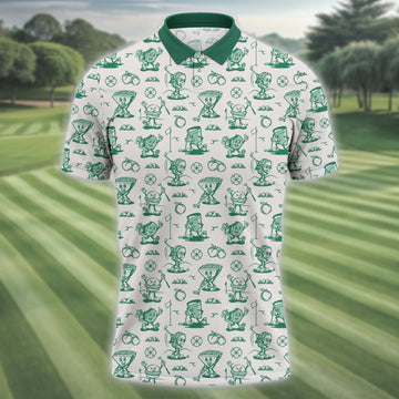 Breakfast Balls Men's Golf Polo Shirt, Golfing Apparel, Gift For Golfers