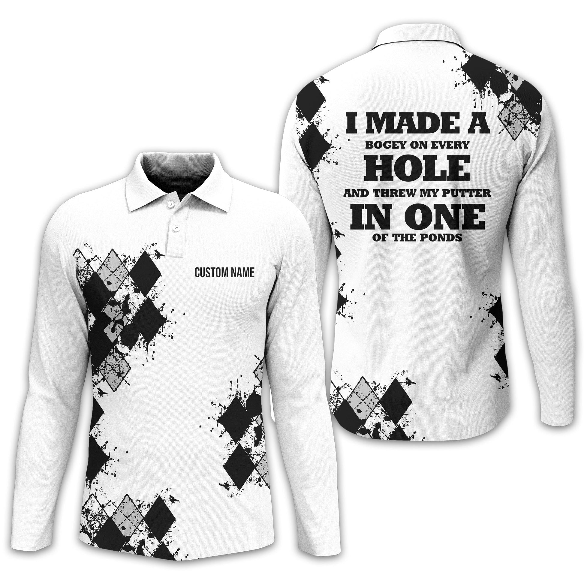 I Made A Bogey Personalized Golf Polo Shirt, Golf Shirt, Gift For Golfers