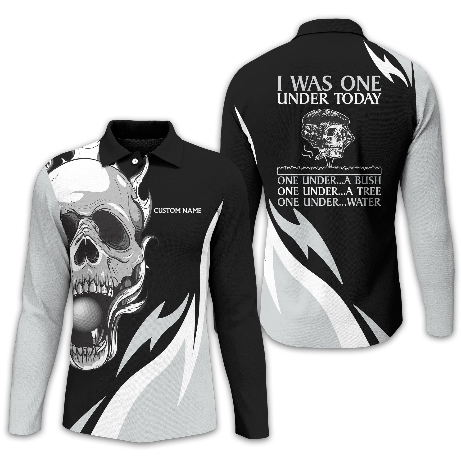 I Was One Under Today Personalized Golf Polo Shirt, Golf Shirt For Men, Gift For Golfers