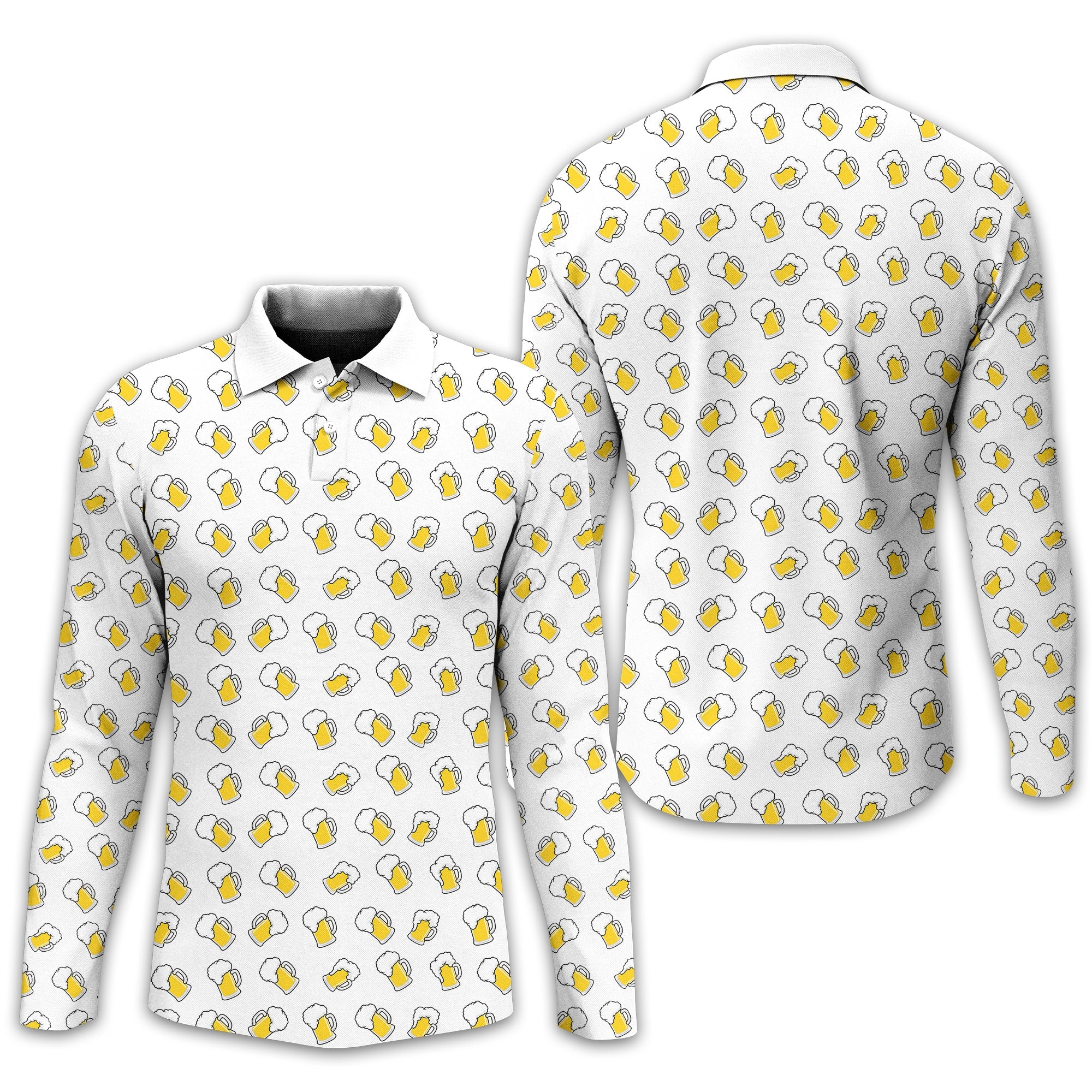 Beer Men's Golf Polo Shirt, Funny Golf Shirt, Gift For Golfers