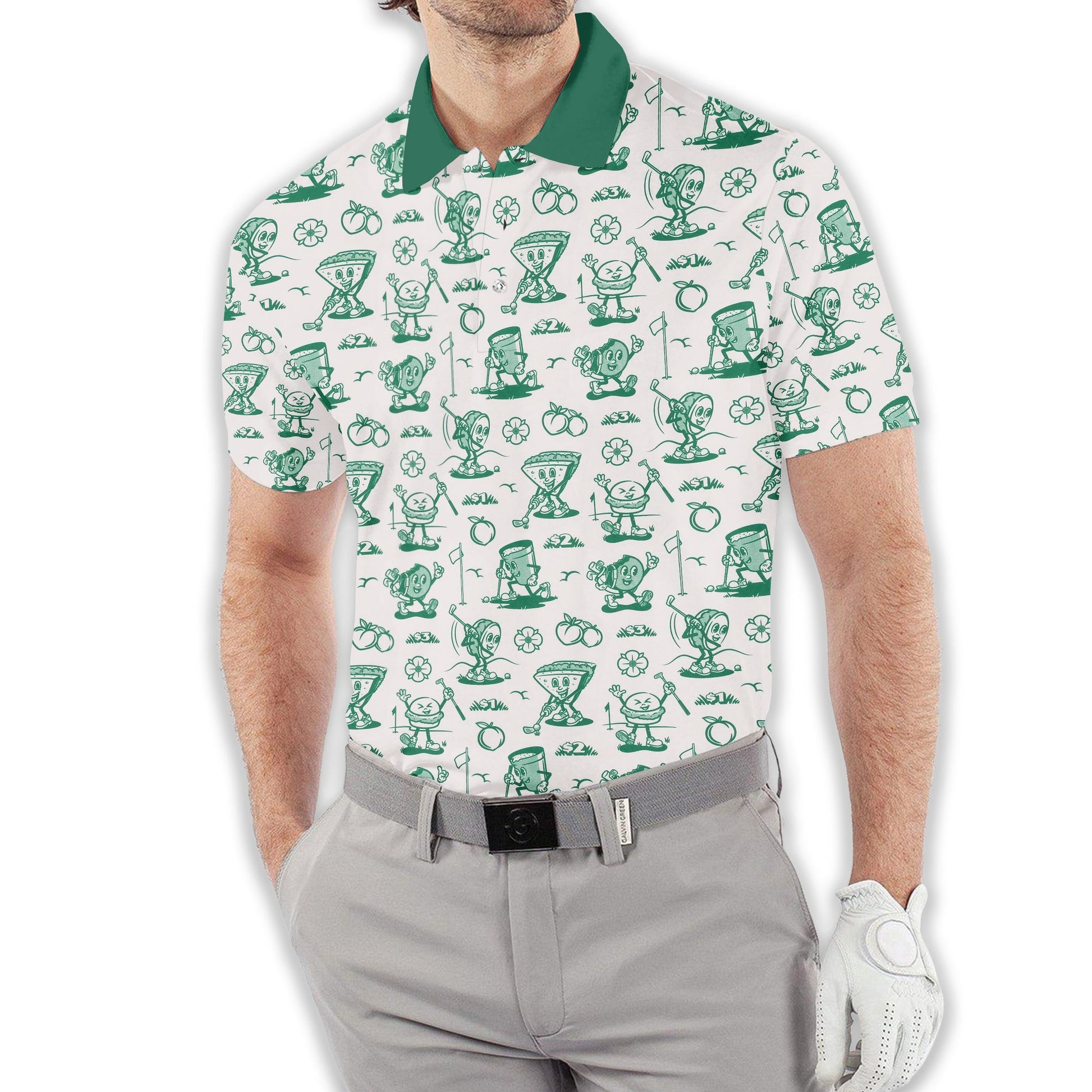 Breakfast Balls Men's Golf Polo Shirt, Golfing Apparel, Gift For Golfers