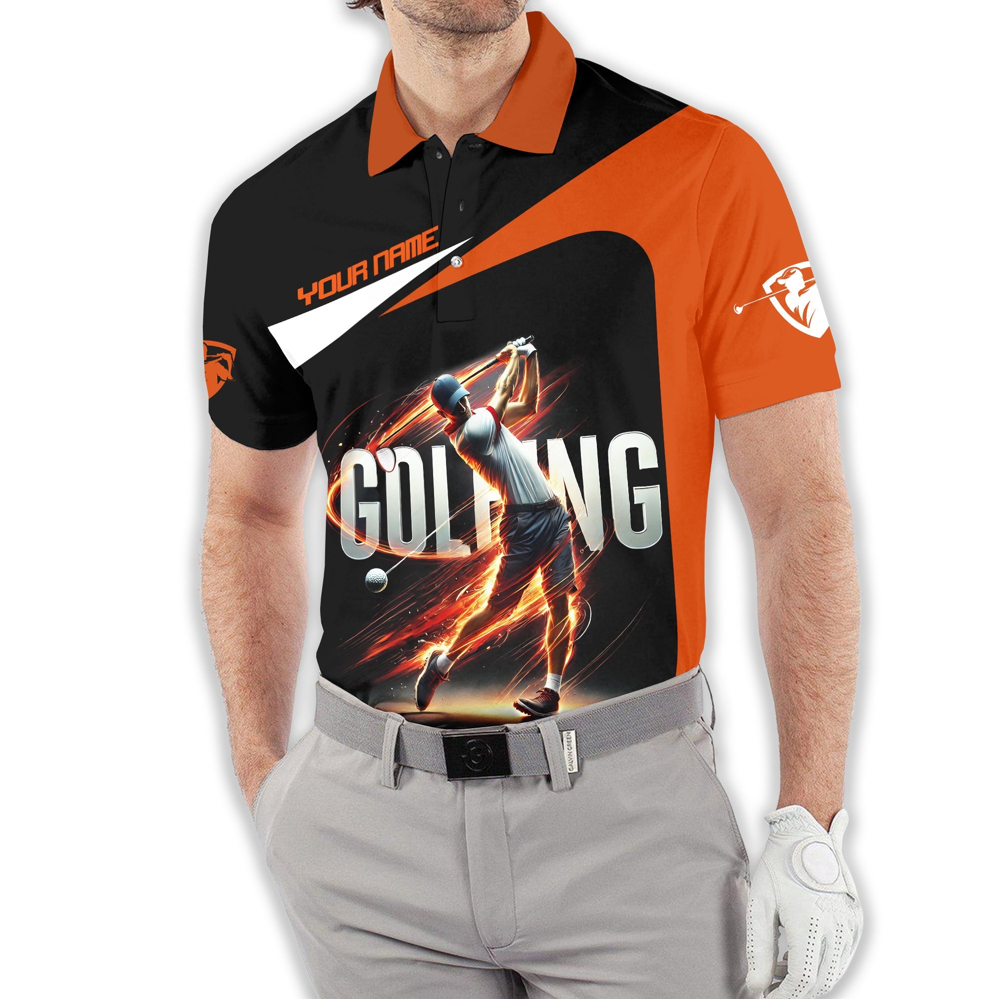 Golfing Swing Customize Golf Polo Shirt, Golfing Apparel, Gift For Golfers