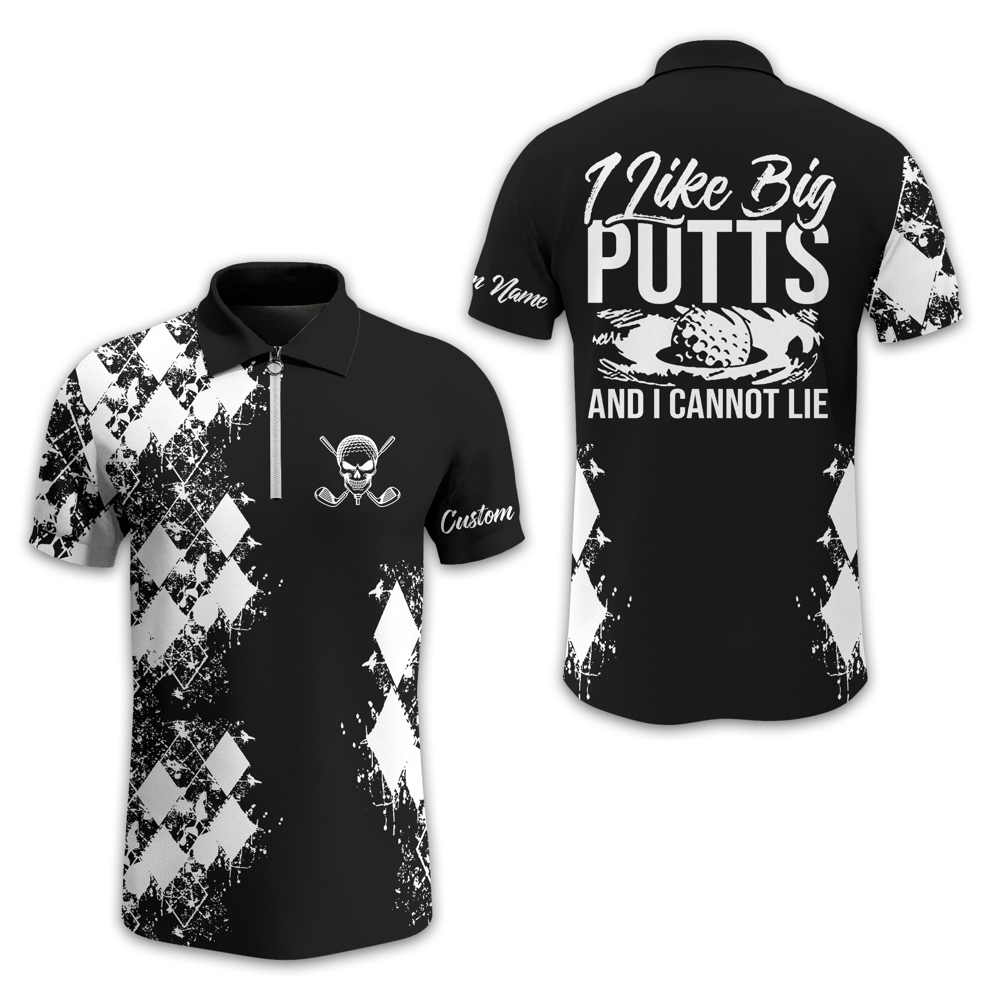 I Like Big Putts And I Cannot Lie Golf Polo Shirt, Gift For Golfers, Golf Gift For Men