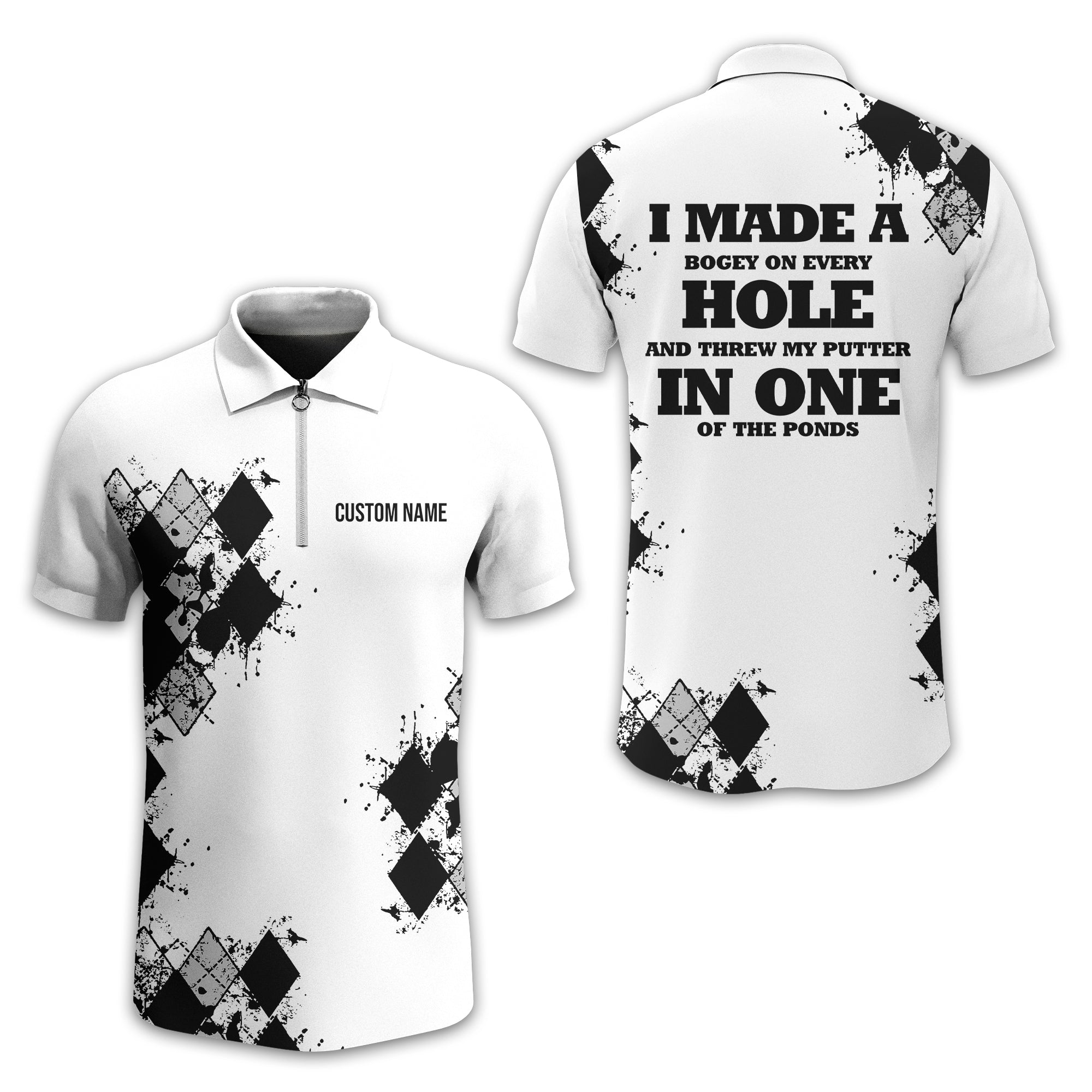 I Made A Bogey Personalized Golf Polo Shirt, Golf Shirt, Gift For Golfers