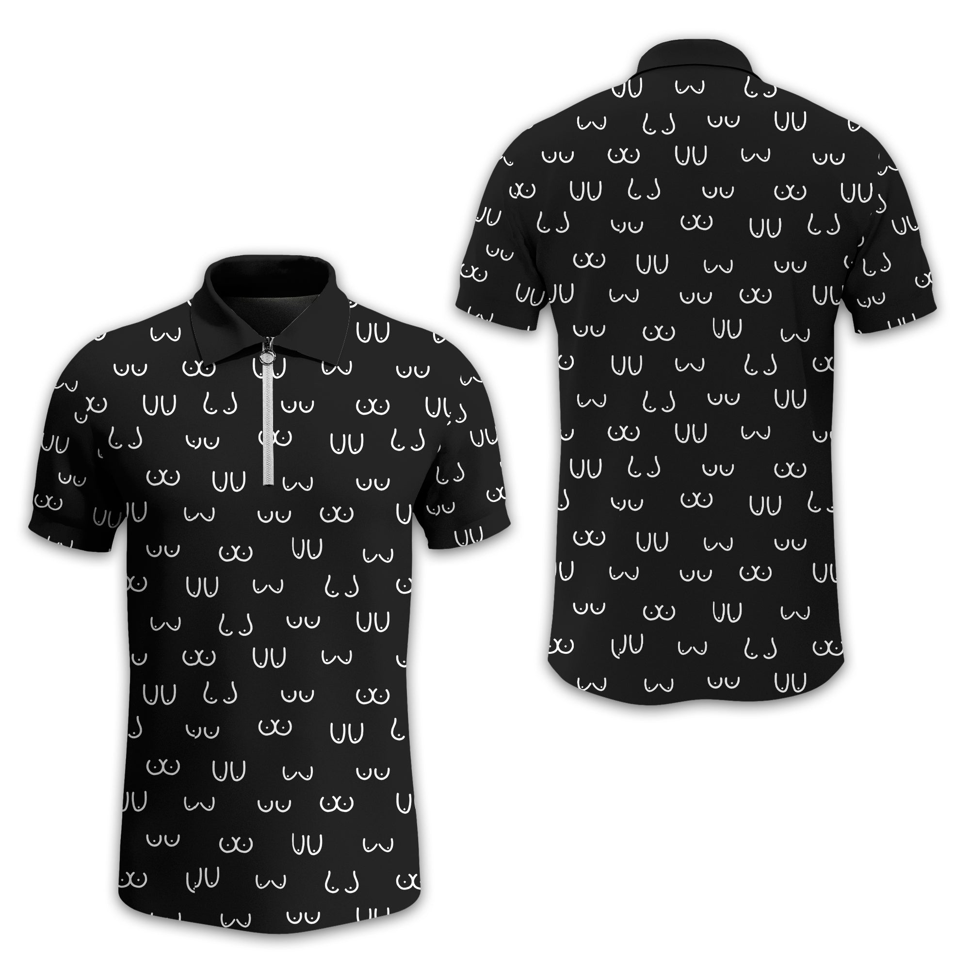 Funny Pattern Men Golf Polo Shirt, Gift For Golfers, Golf Gift For Men