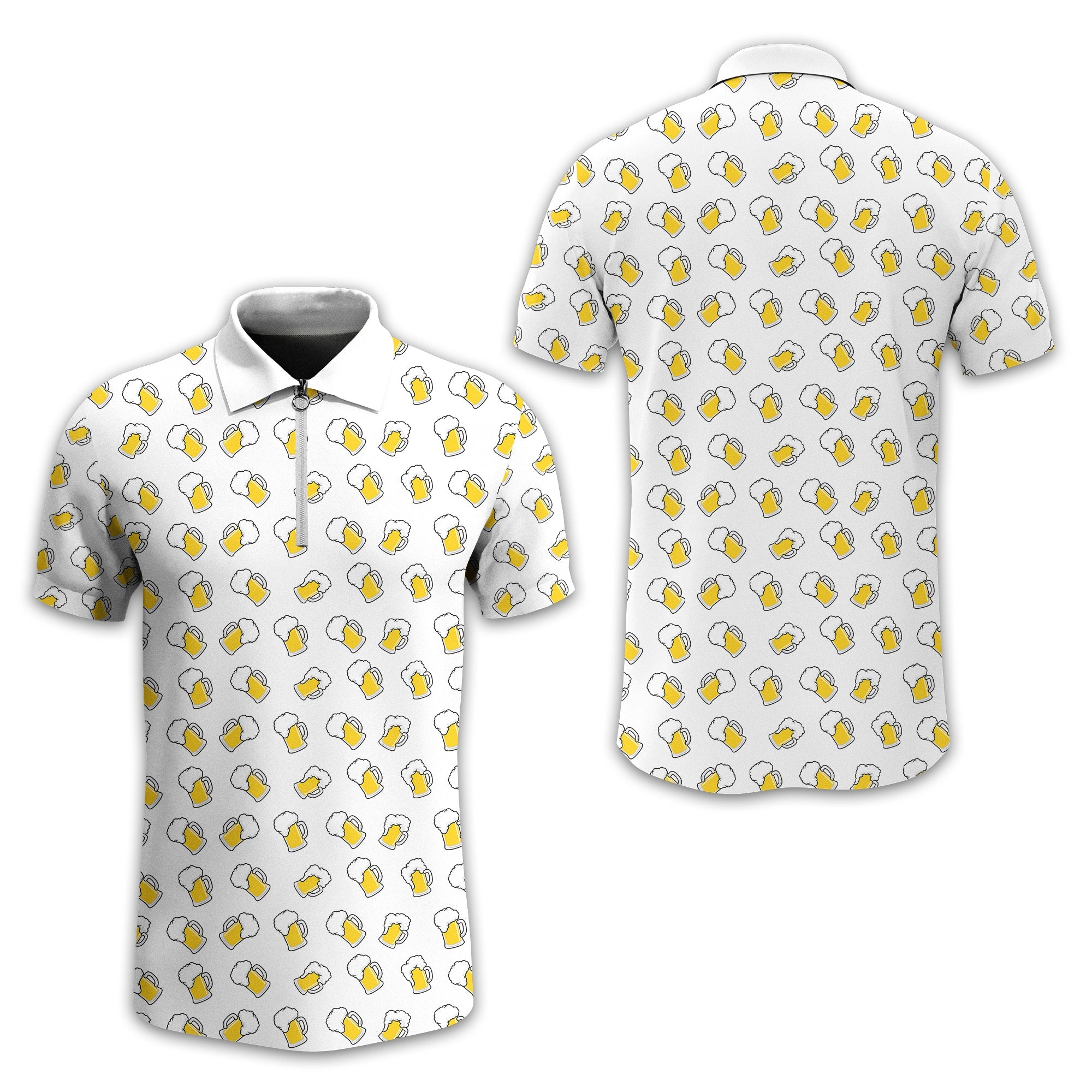 Beer Men's Golf Polo Shirt, Funny Golf Shirt, Gift For Golfers