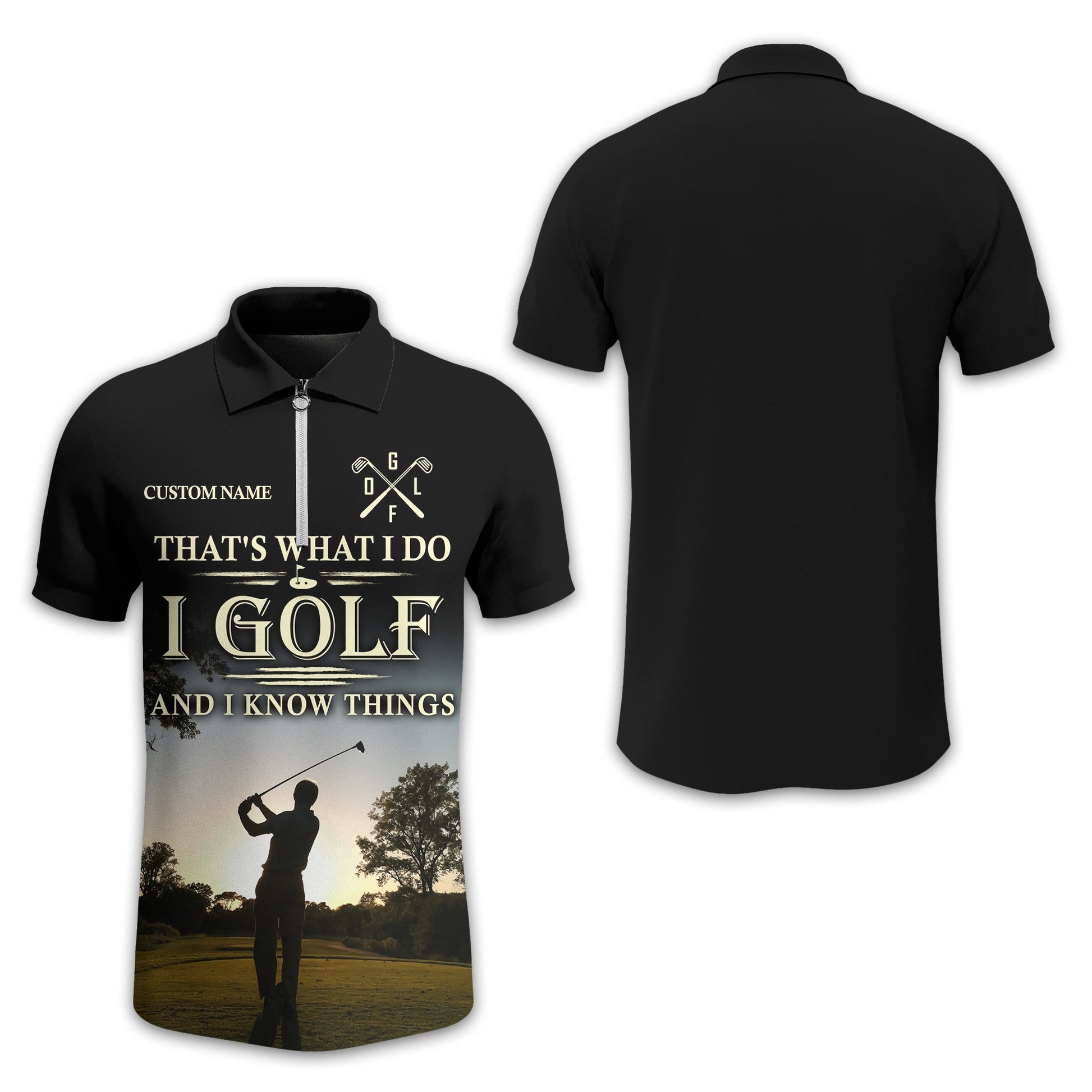 Thats What I Do I Golf, Personalized Golf Shirt, Unique Gift For Golfer