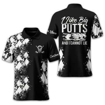 I Like Big Putts And I Cannot Lie Golf Polo Shirt, Gift For Golfers, Golf Gift For Men