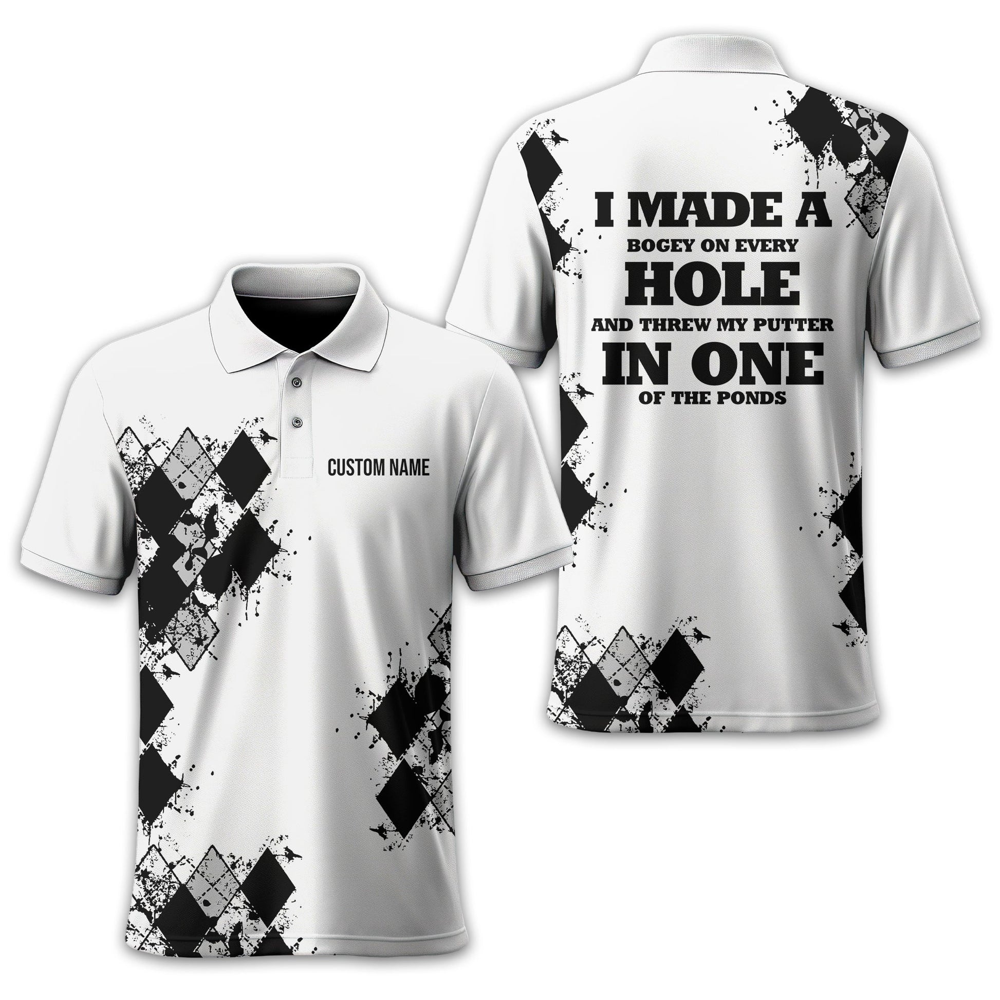 I Made A Bogey Personalized Golf Polo Shirt, Golf Shirt, Gift For Golfers