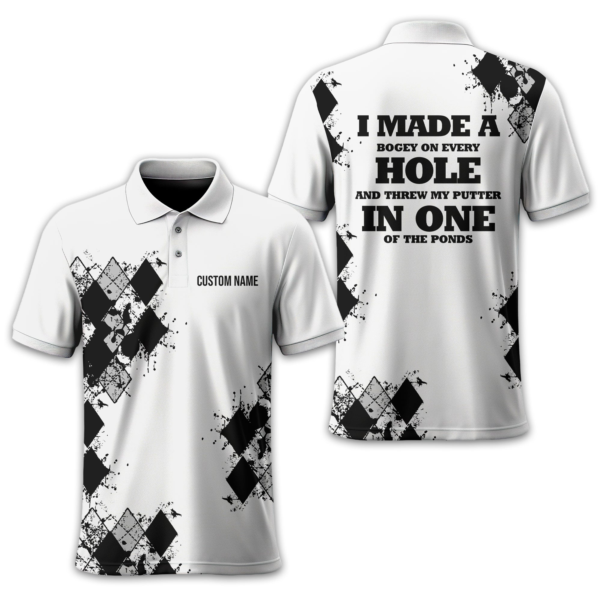 I Made A Bogey Personalized Golf Polo Shirt, Golf Shirt, Gift For Golfers