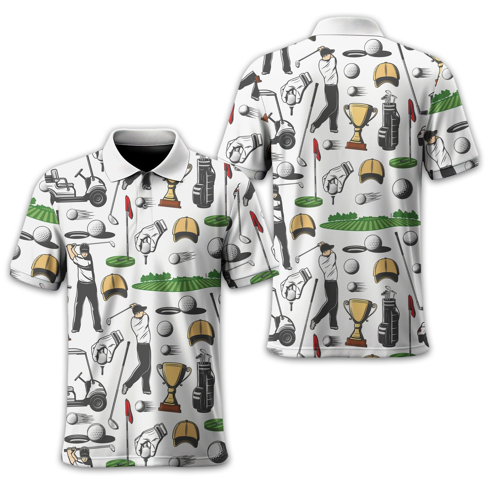 Equipment Men's Golf Polo Shirt, Funny Golf Shirt, Gift For Golfers