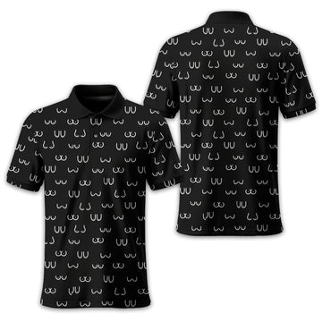 Funny Pattern Men Golf Polo Shirt, Gift For Golfers, Golf Gift For Men