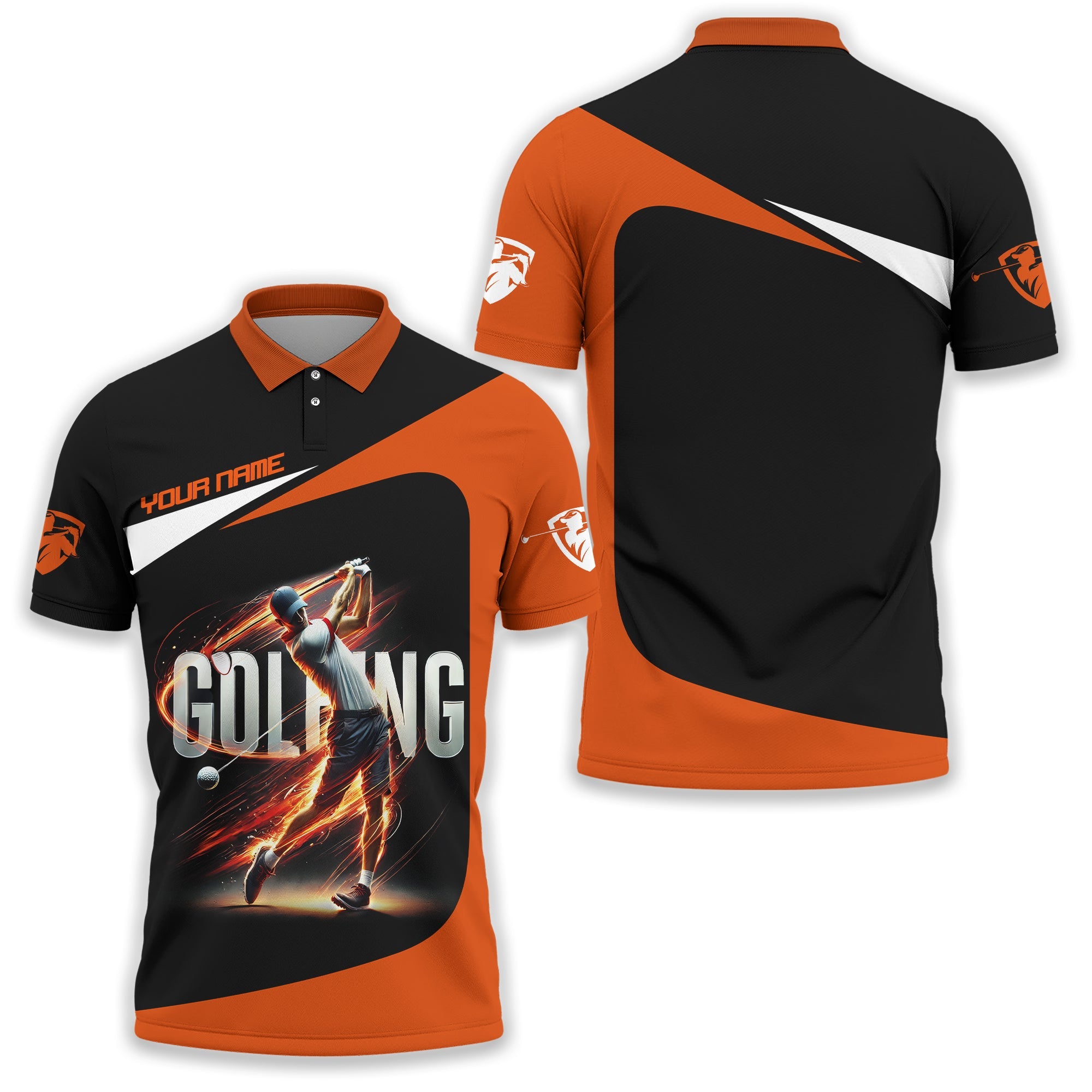 Golfing Swing Customize Golf Polo Shirt, Golfing Apparel, Gift For Golfers