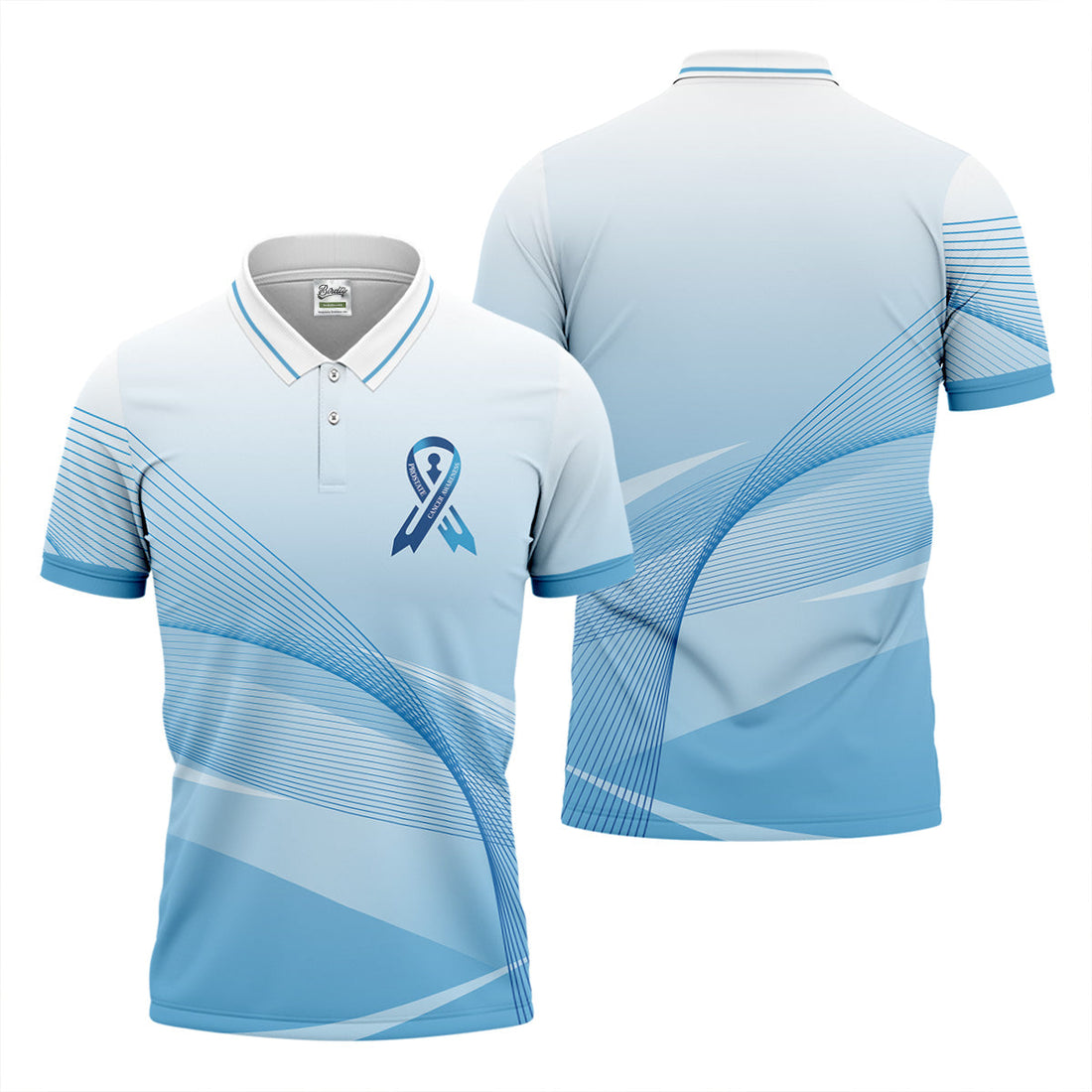 Prostate Cancer Awareness Men's Golf Shirt, Prostate Cancer Survivor Gift, Golf Gift For Men