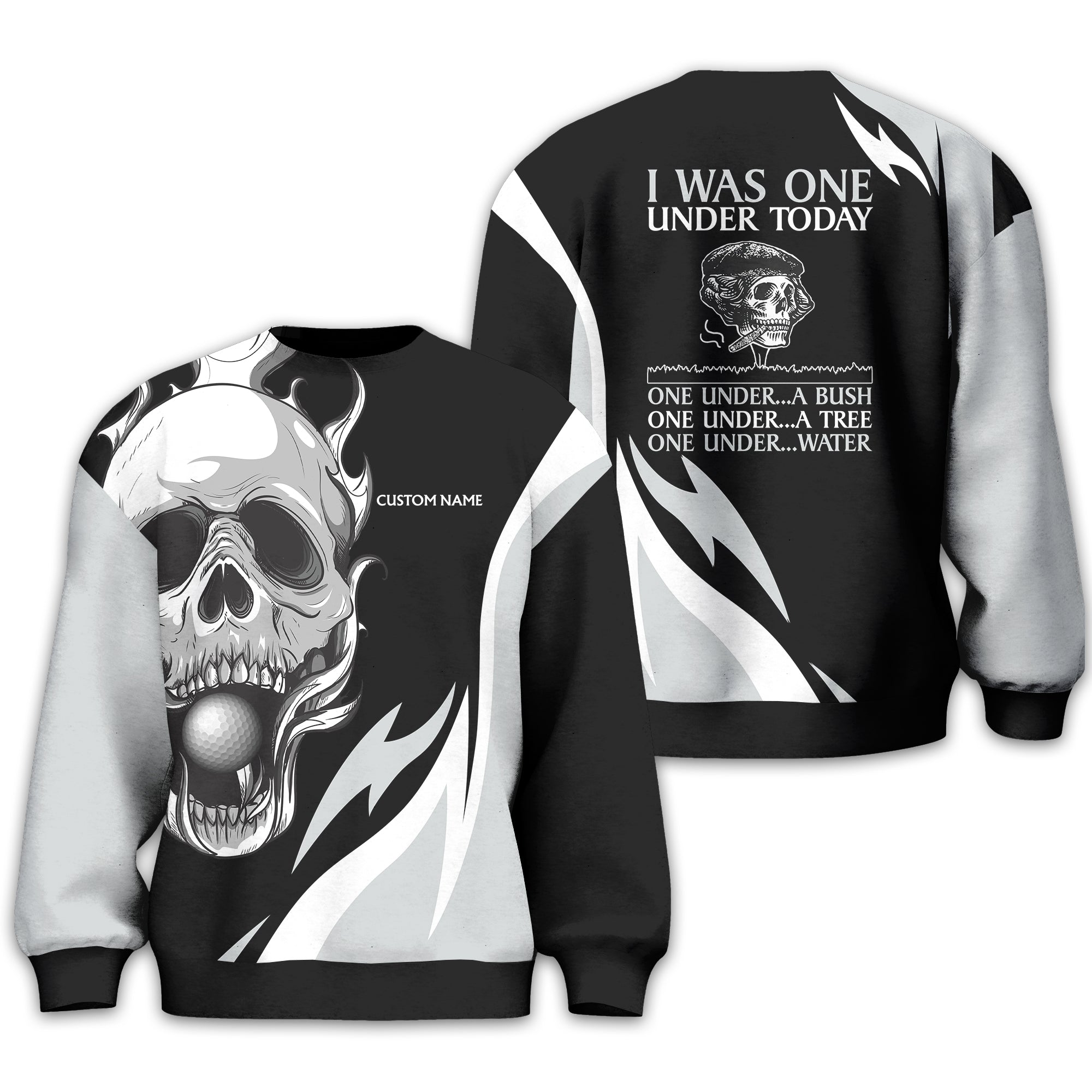 I Was One Under Today Personalized Golf Polo Shirt, Golf Shirt For Men, Gift For Golfers