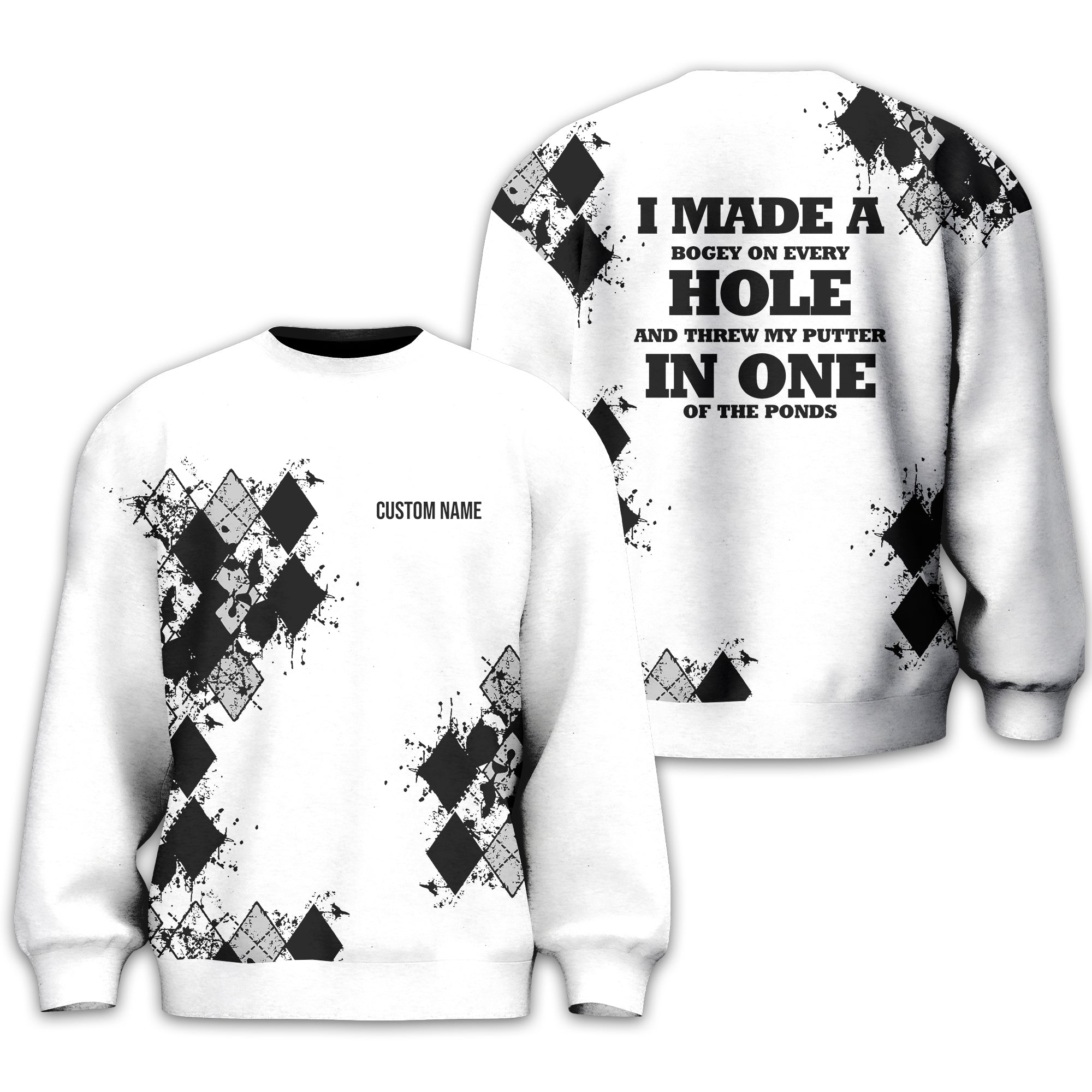 I Made A Bogey Personalized Golf Polo Shirt, Golf Shirt, Gift For Golfers