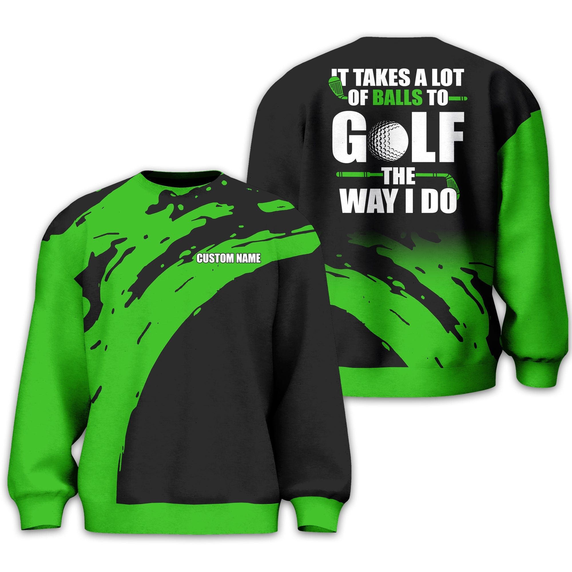 It Takes A Lot Of Balls To Golf The Way I Do Personalized Golf Polo Shirt, Golf Shirt For Men, Gift For Golfers