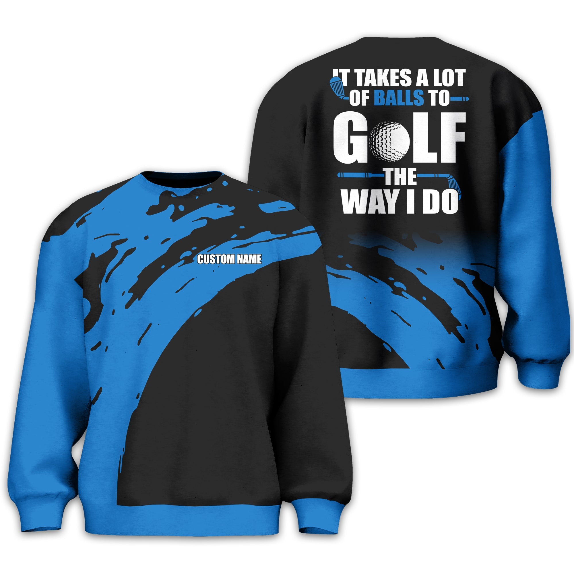 It Takes A Lot Of Balls To Golf The Way I Do Personalized Golf Polo Shirt, Golf Shirt For Men, Gift For Golfers