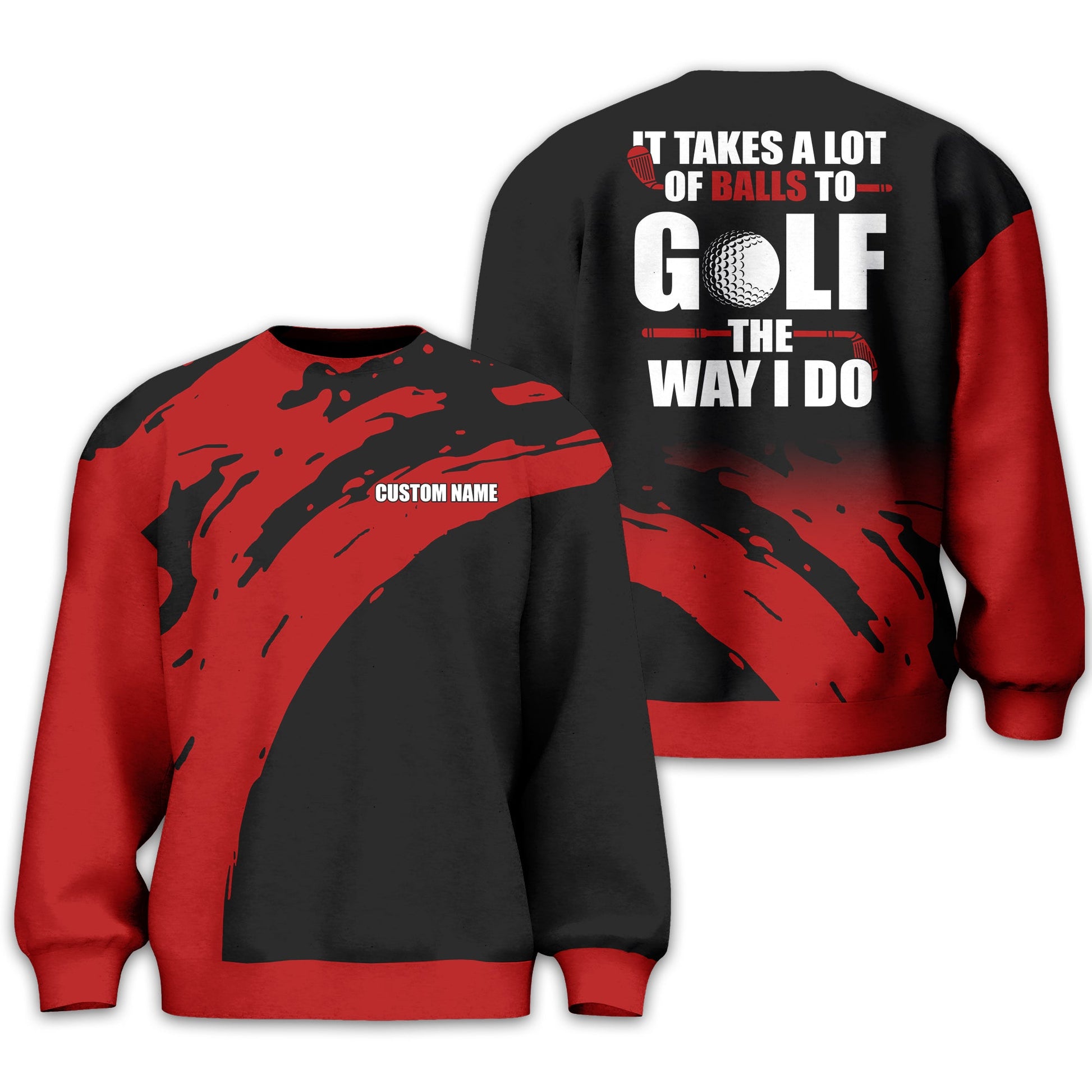 It Takes A Lot Of Balls To Golf The Way I Do Personalized Golf Polo Shirt, Golf Shirt For Men, Gift For Golfers