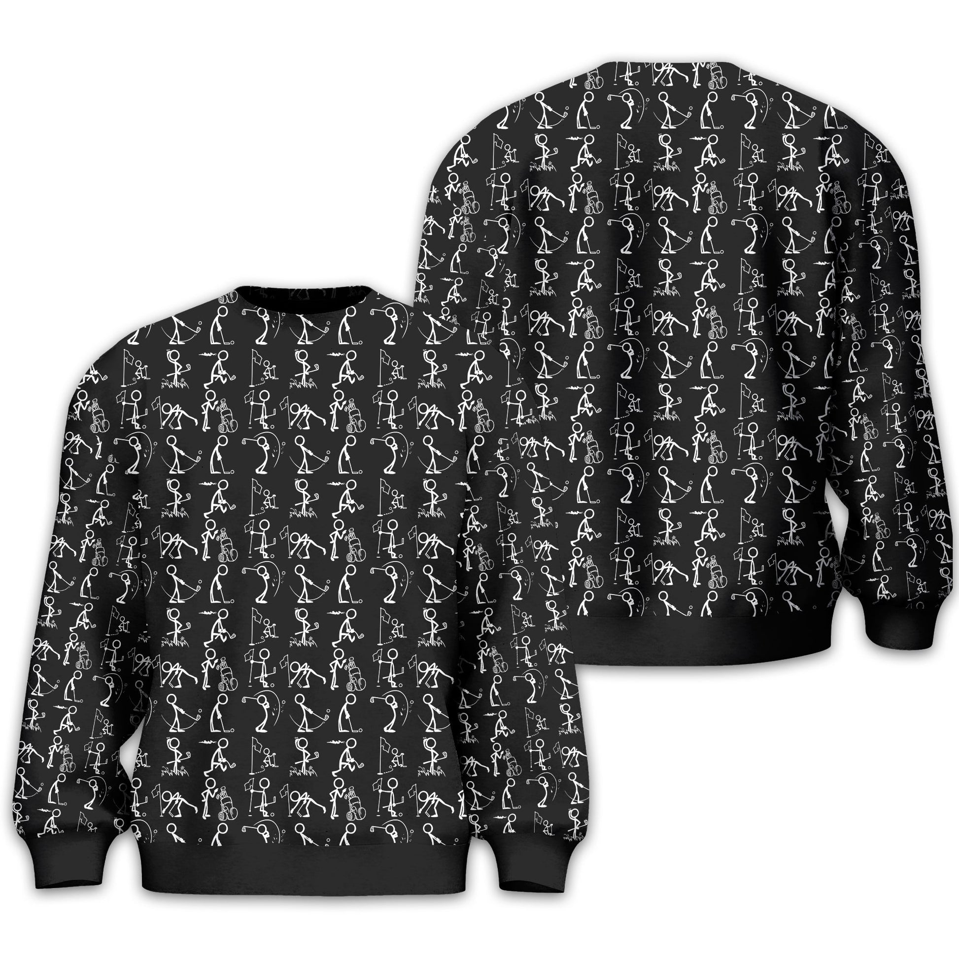 Black Golf Polo Shirt, Funny Golf Shirt, Gift For Golfers